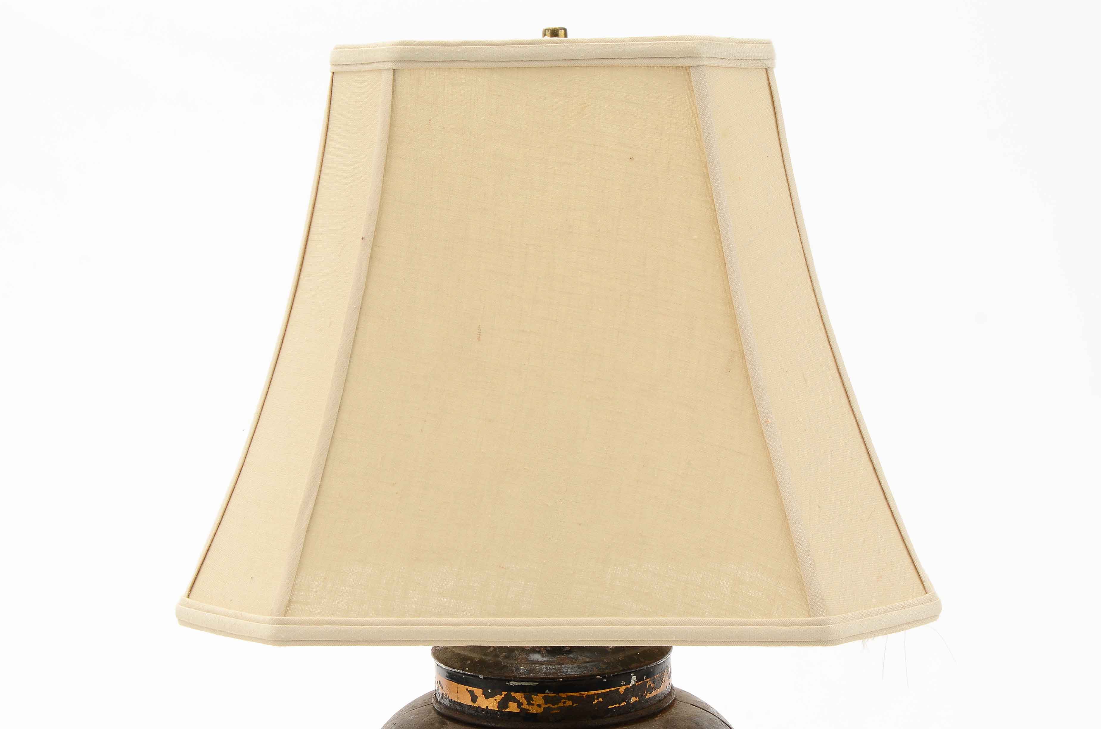 Vintage Milk Can Table Lamp EBTH