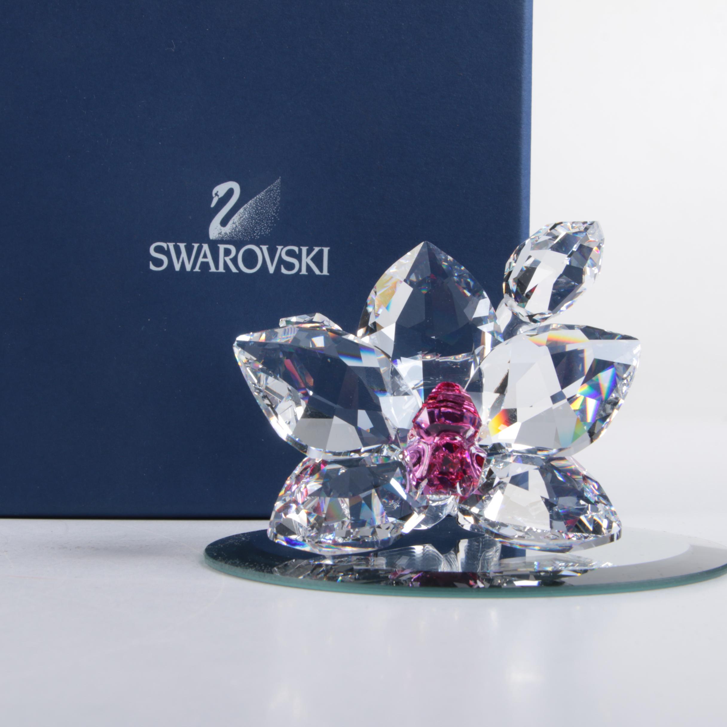 Swarovski Crystal Flower Figurine EBTH