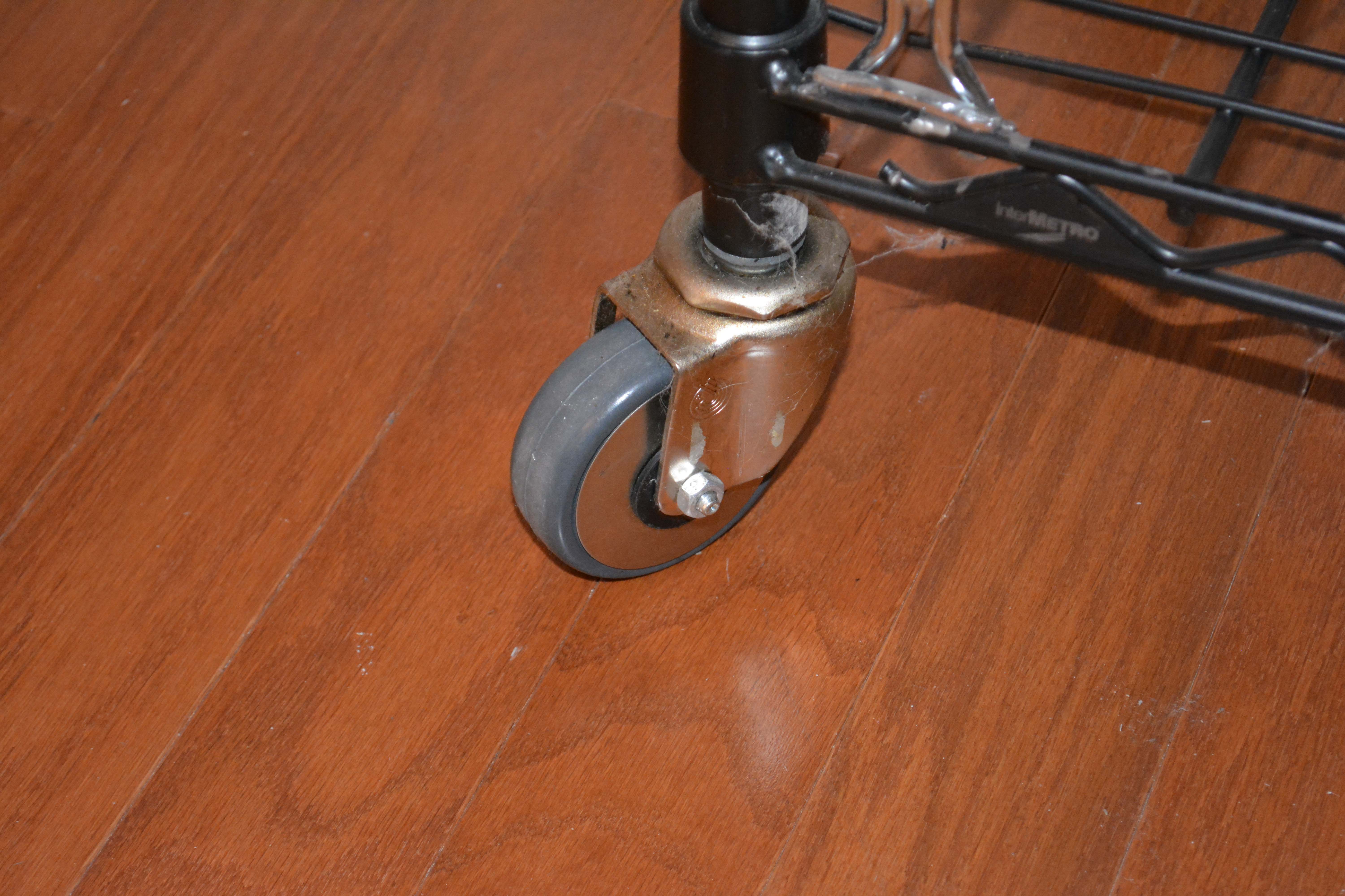 Three Black InterMetro Rolling Shelving and Cart EBTH