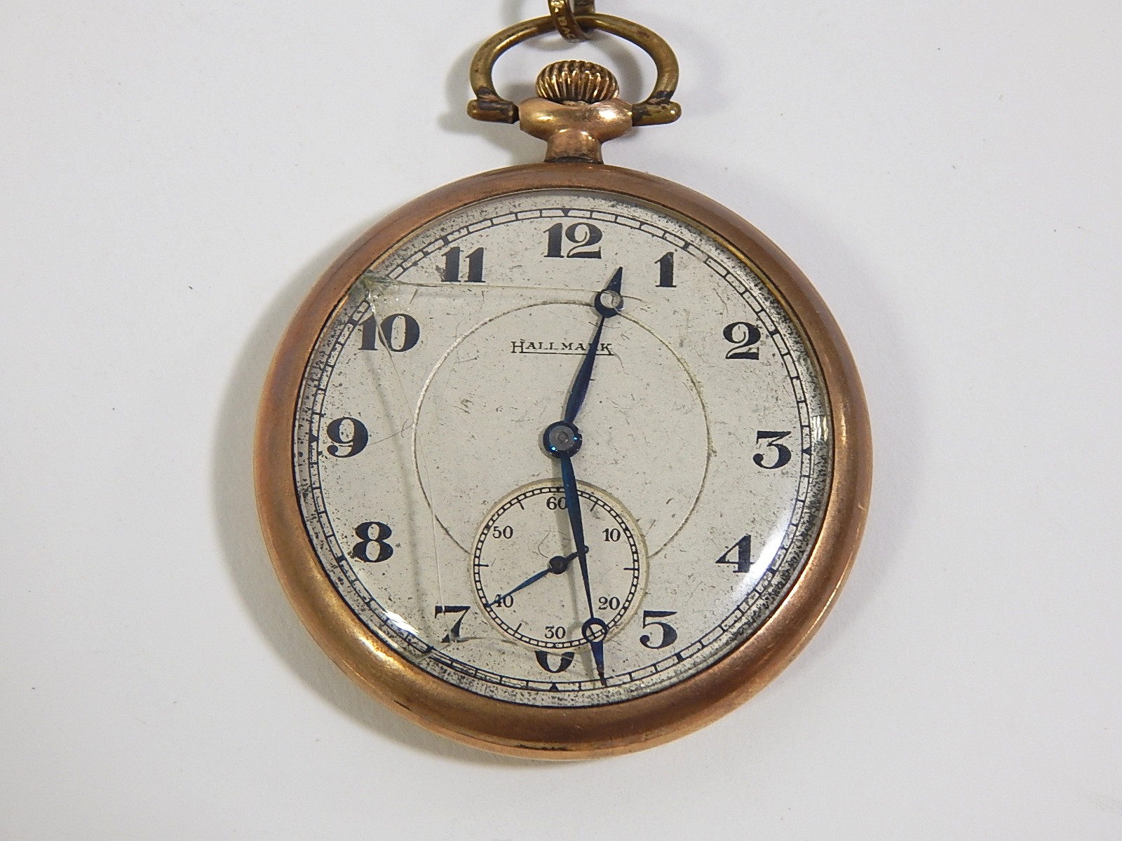 Vintage Hallmark Pocket Watch with Coin Fob and Chain EBTH