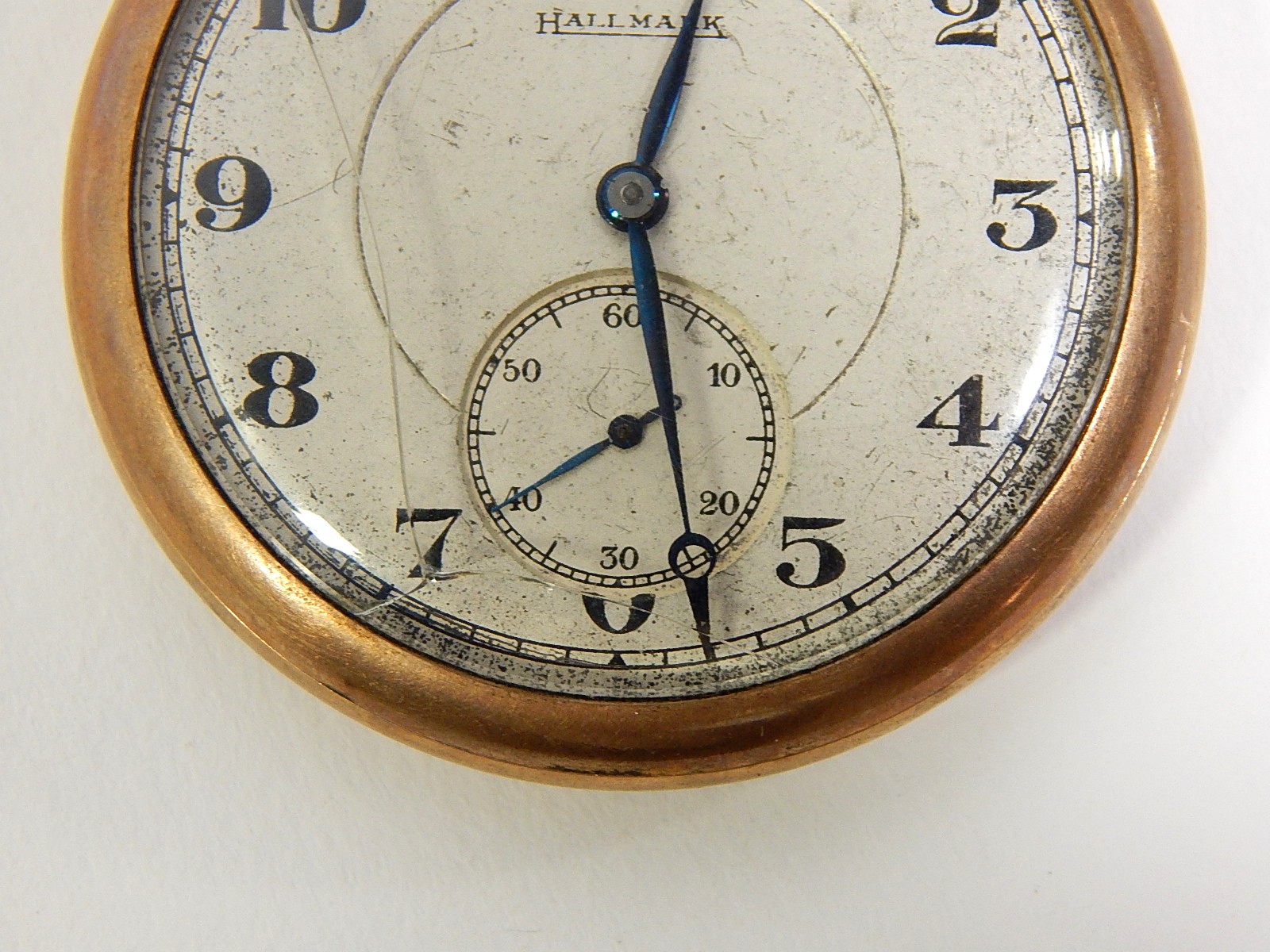 Vintage Hallmark Pocket Watch with Coin Fob and Chain EBTH