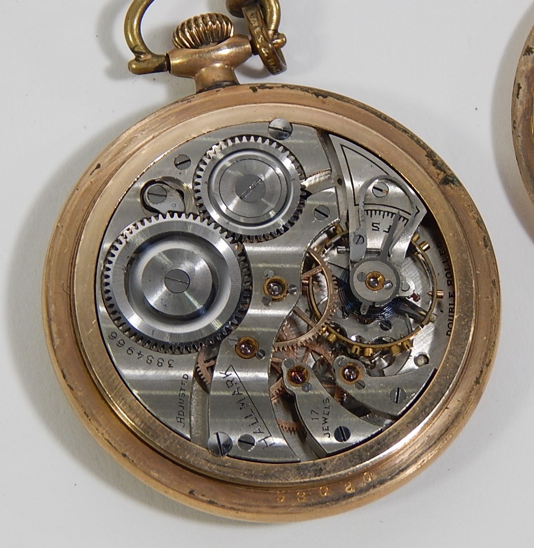 Vintage Hallmark Pocket Watch with Coin Fob and Chain EBTH