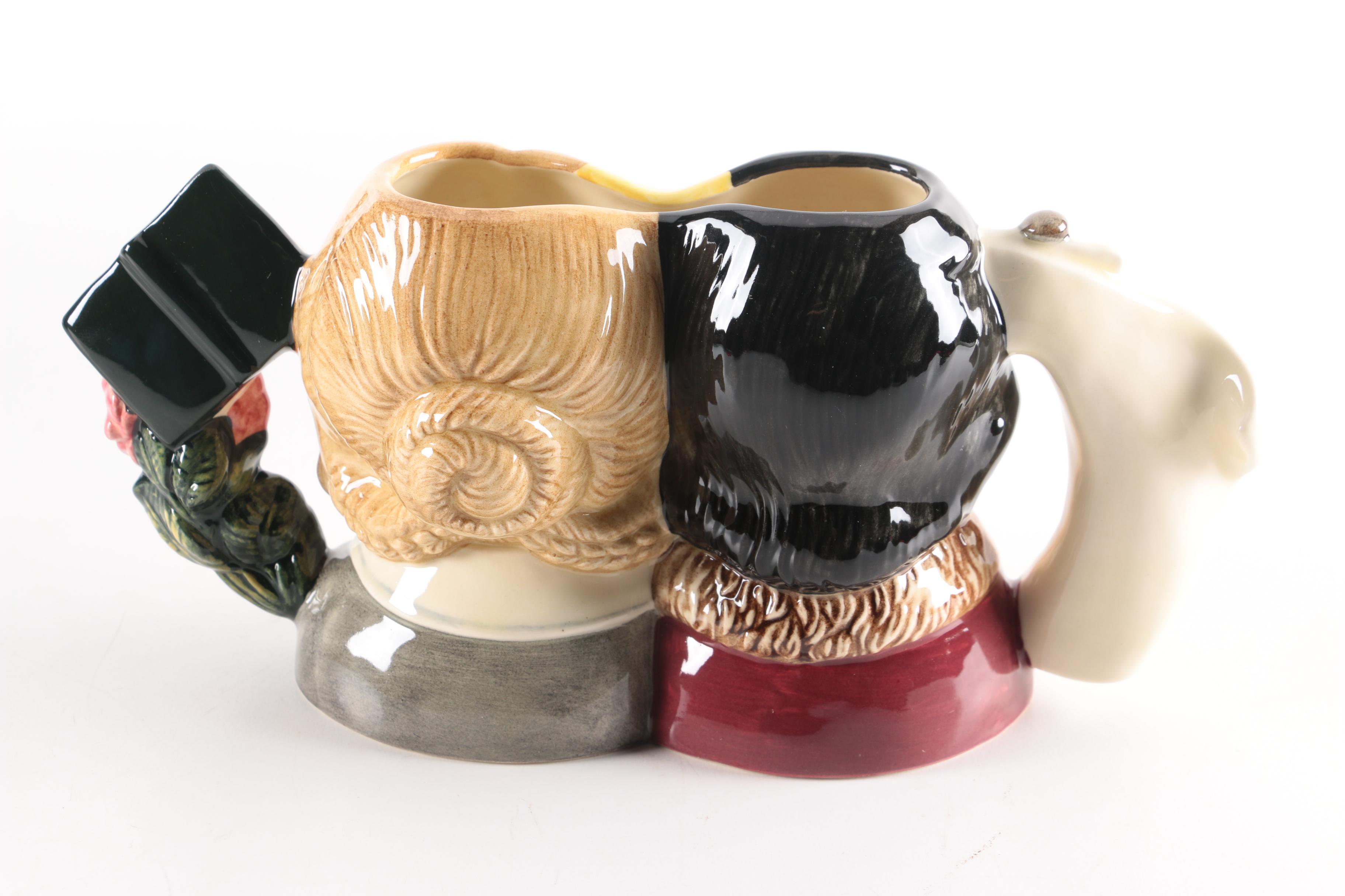 1997 Royal Doulton "Jane Eyre" and "Mr. Rochester" Character Jugs EBTH