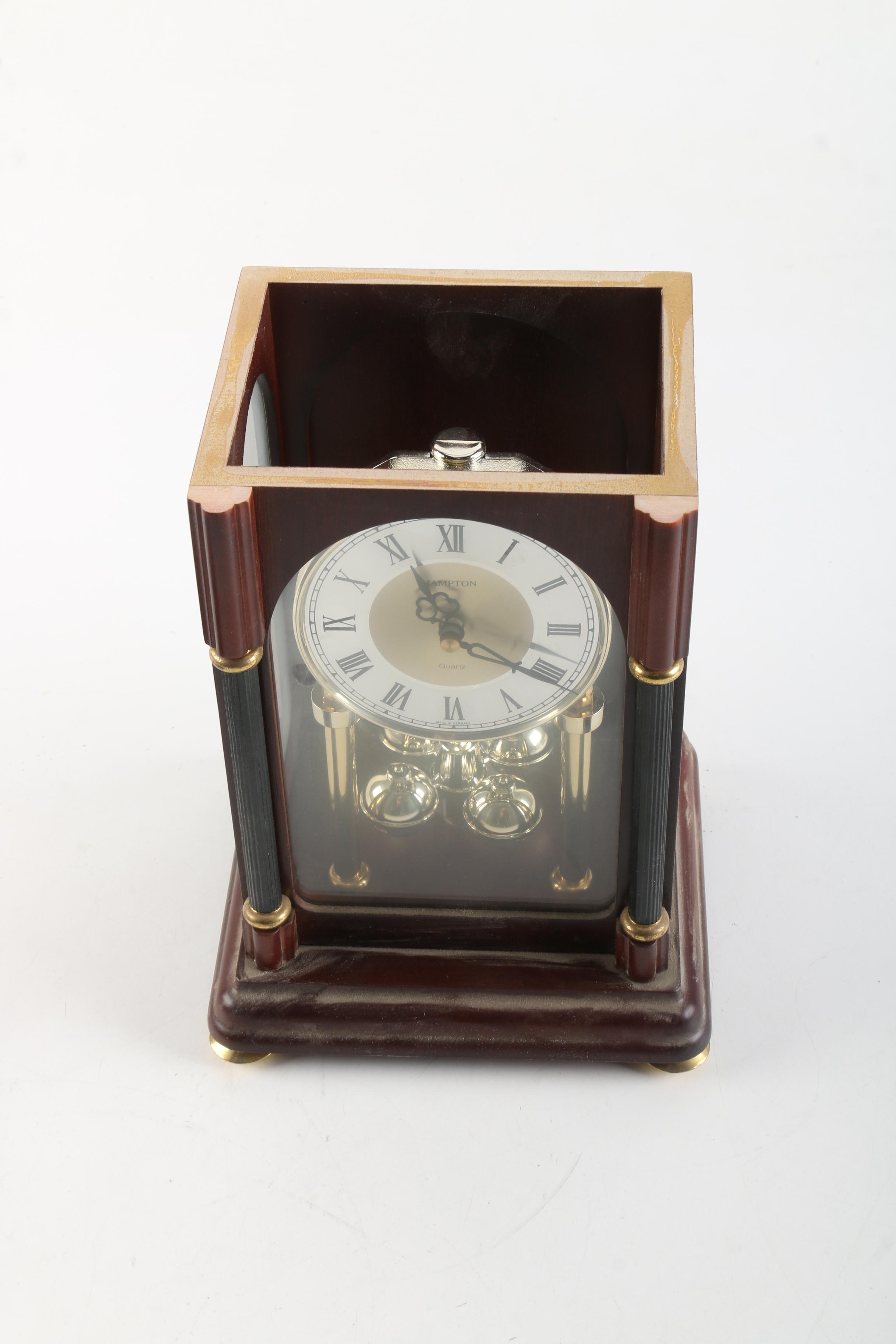 Hampton Wood Cased Mantel Clock EBTH