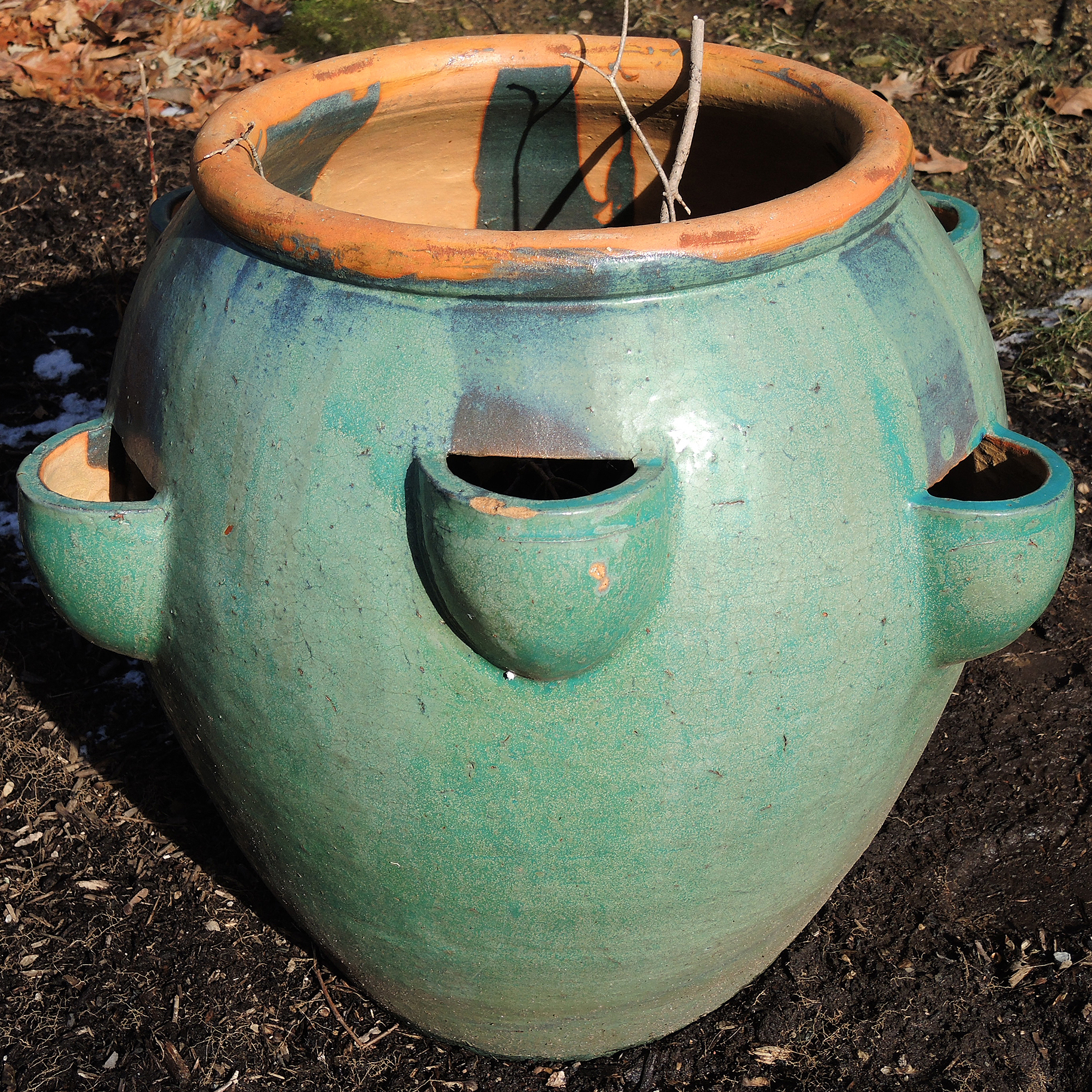 Large Garden Terracotta Strawberry Planter EBTH