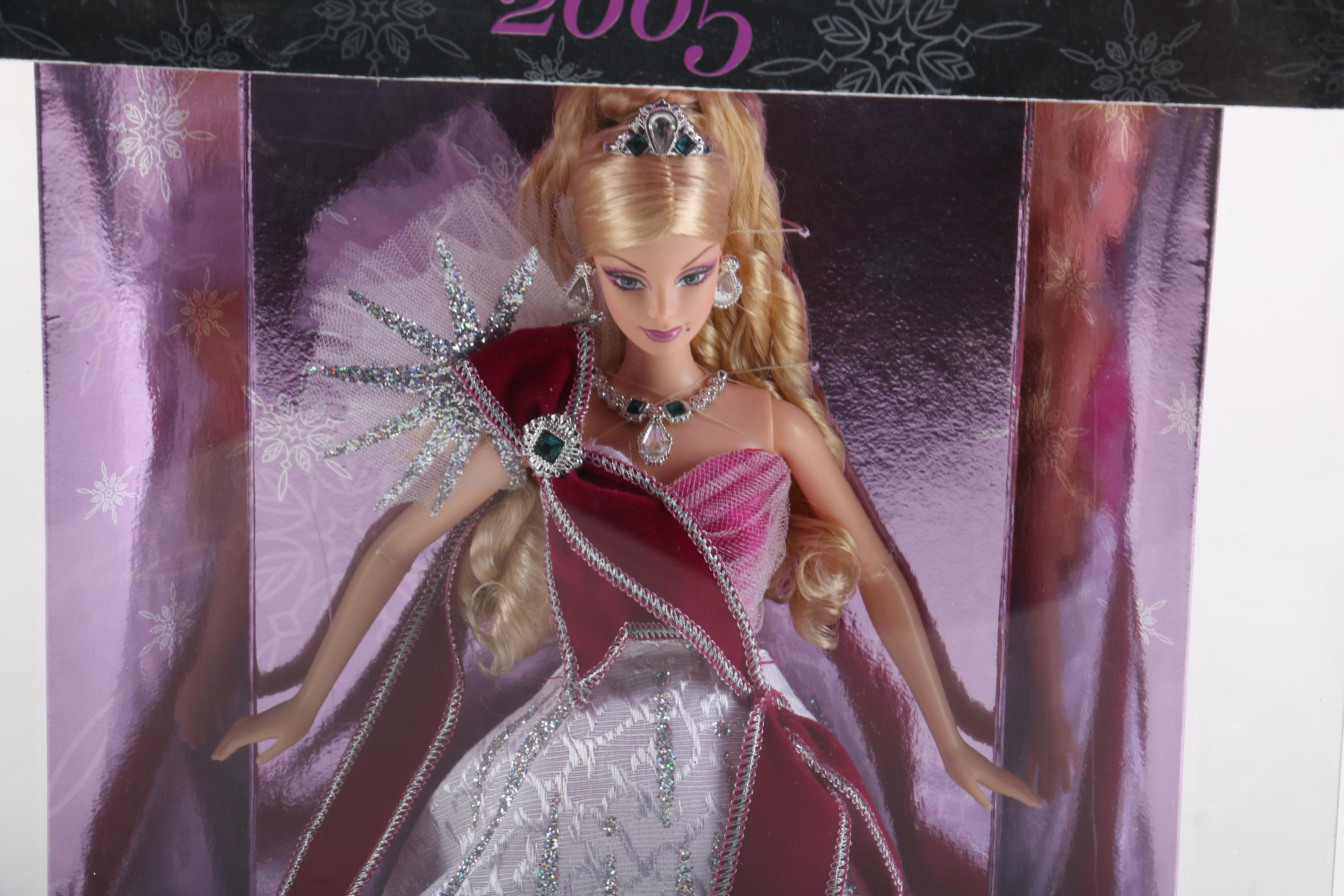 Bob Mackie "Holiday Barbie" and "Happy Holidays" Barbie Dolls | EBTH