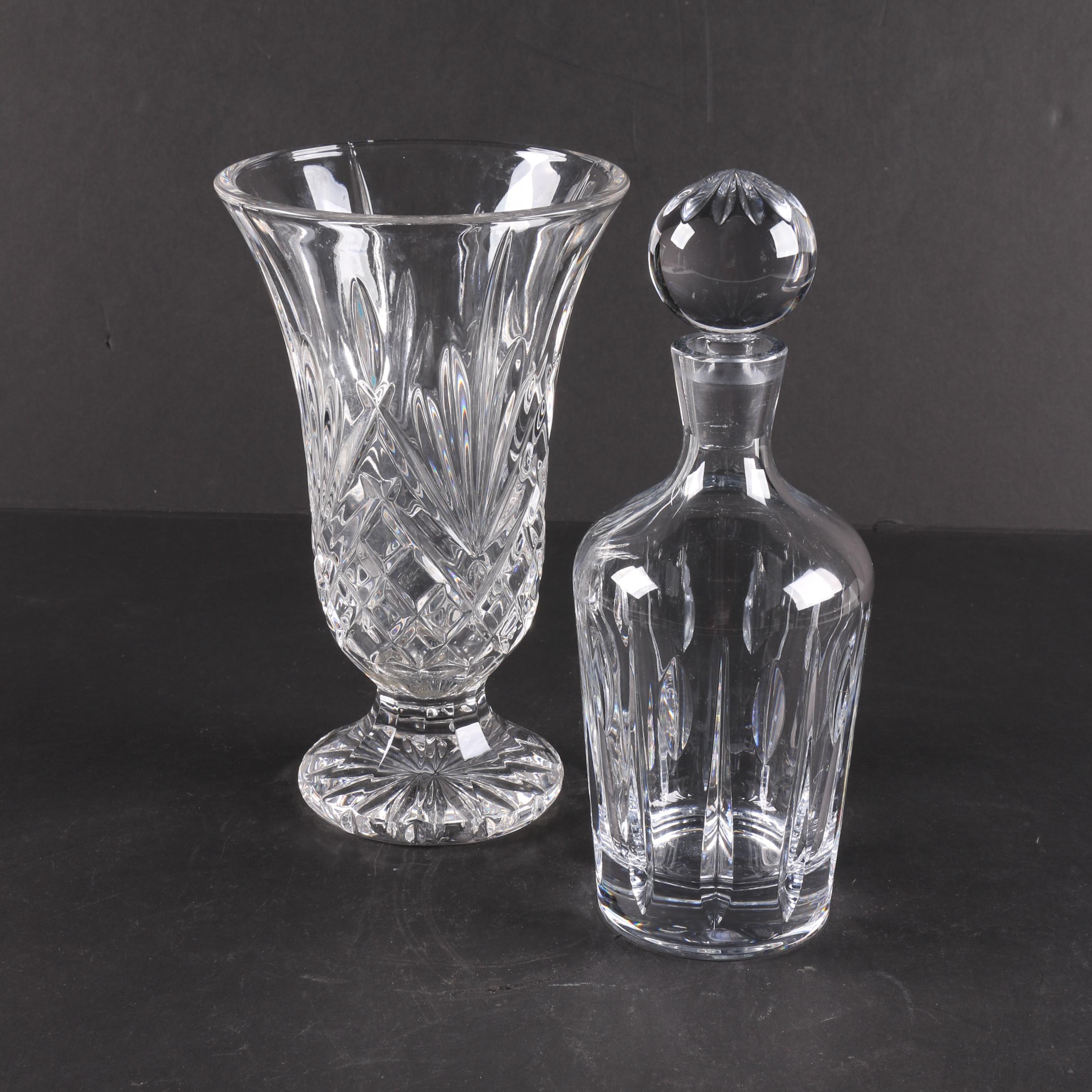 Marquis by Waterford Crystal Vase and Decanter EBTH