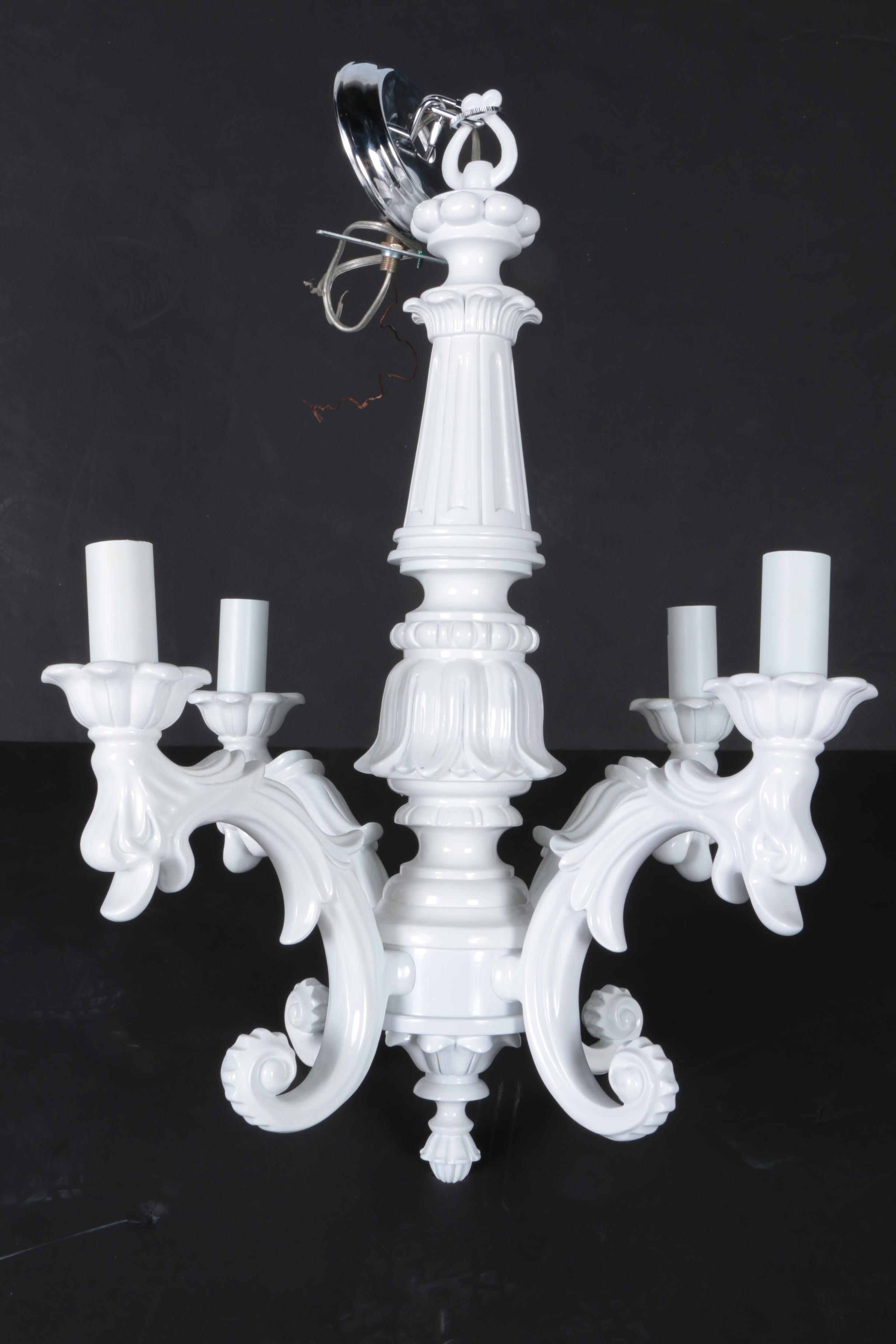 White Ceramic Chandelier EBTH