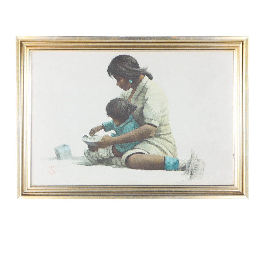 indian mother and child paintings