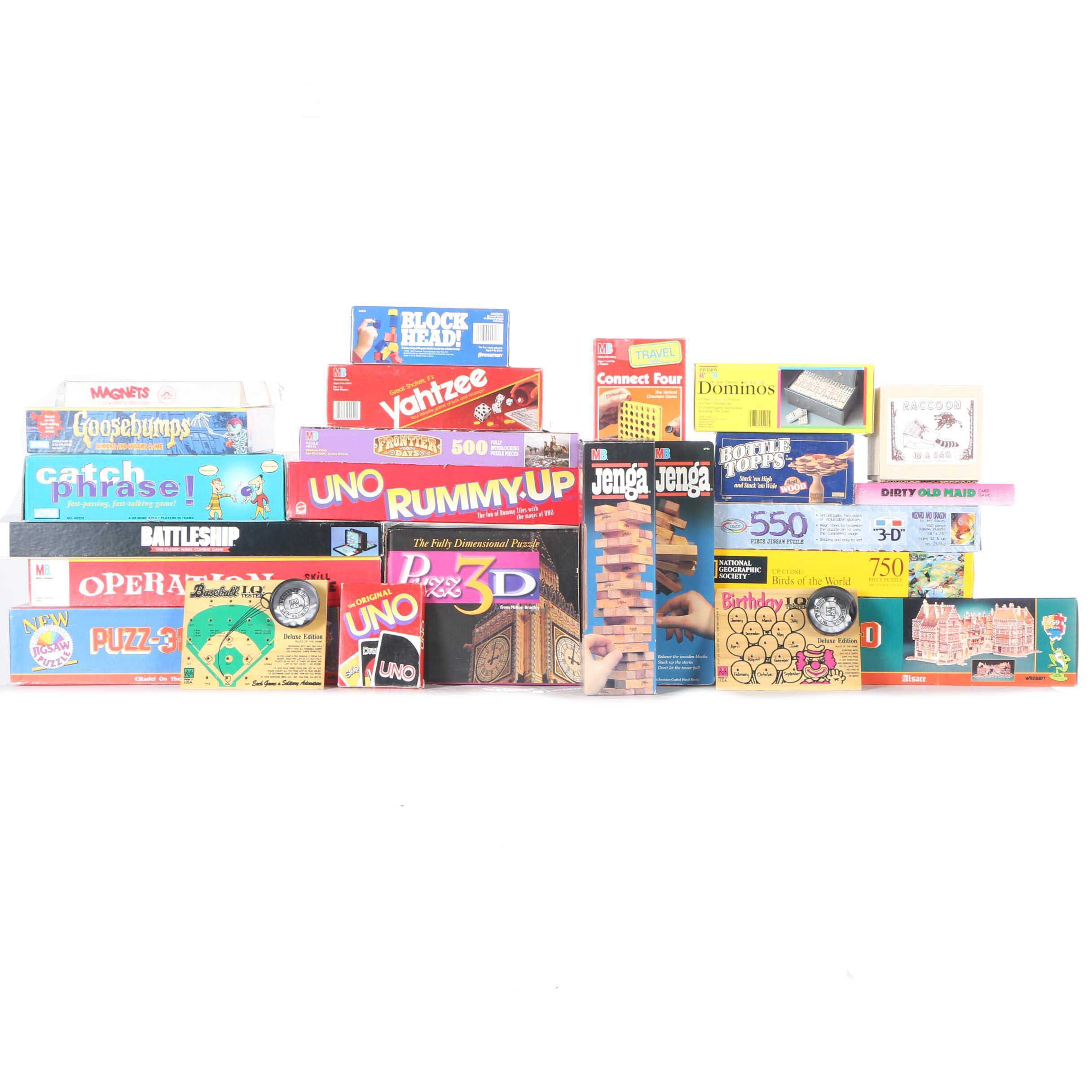 Assortment of Board Games and Puzzles EBTH