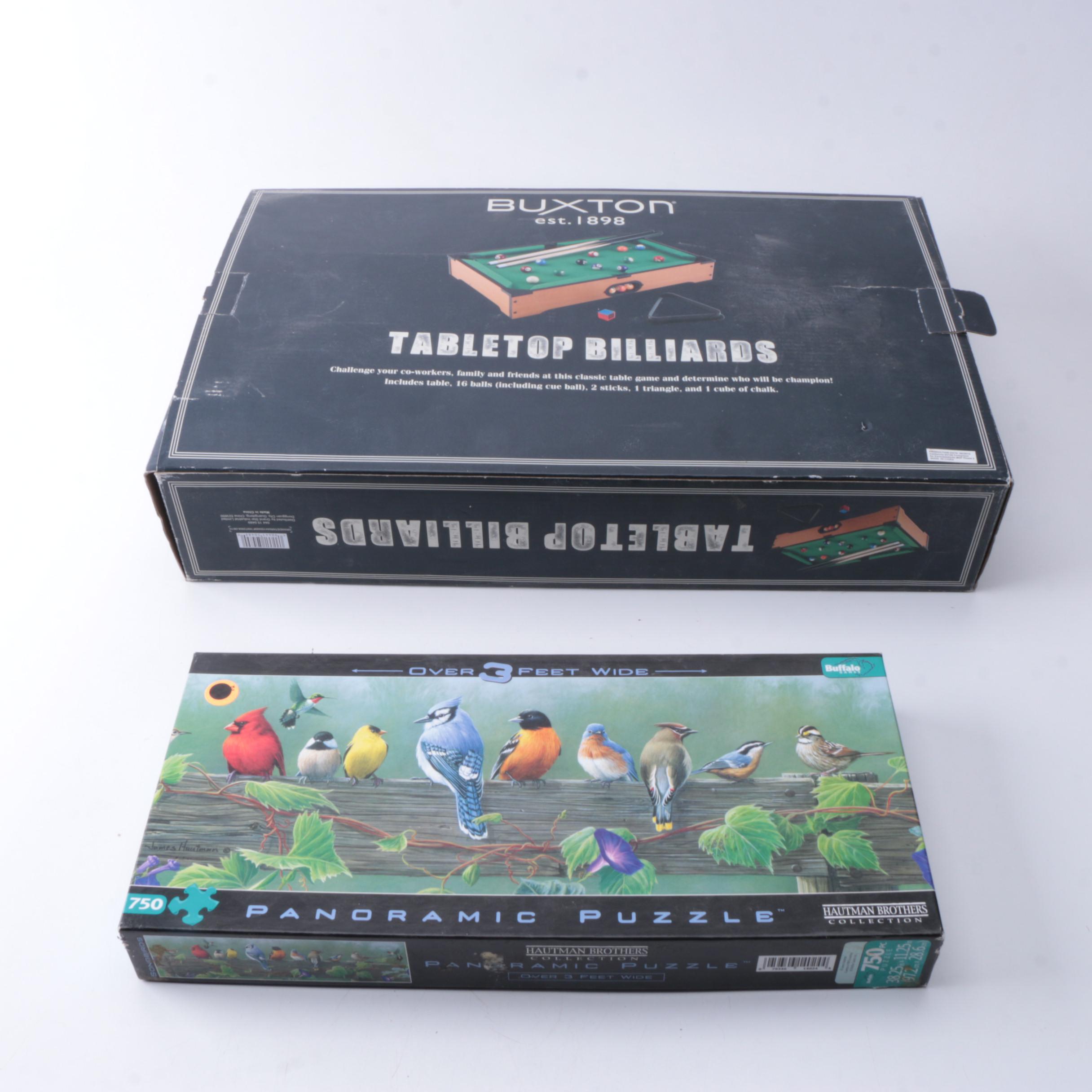 Tabletop Billiards Game and Puzzle EBTH