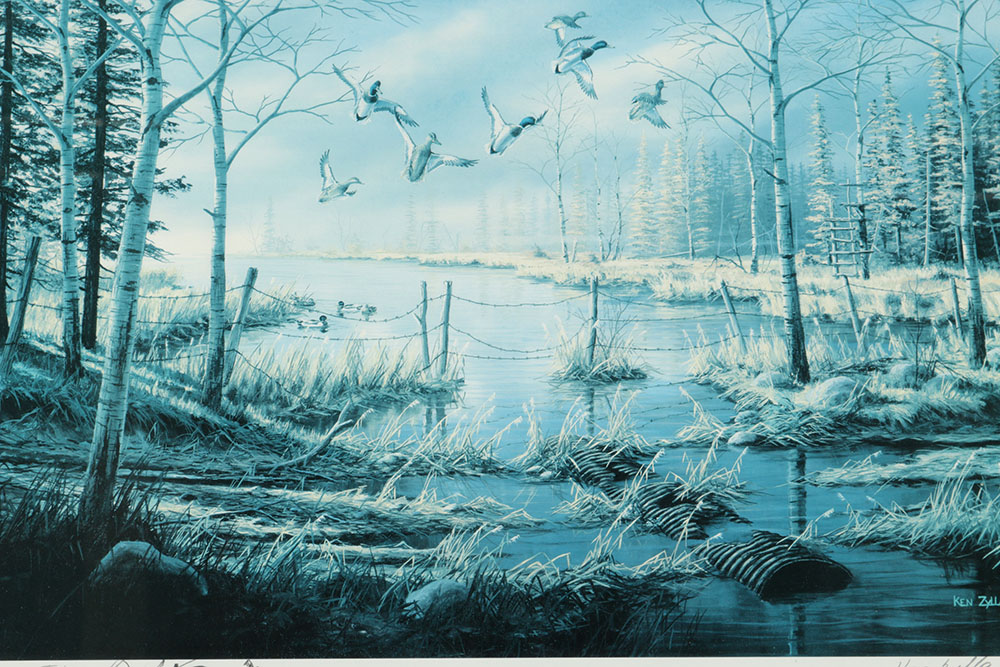 Pair of Ken Zylla Commemorative Prints EBTH