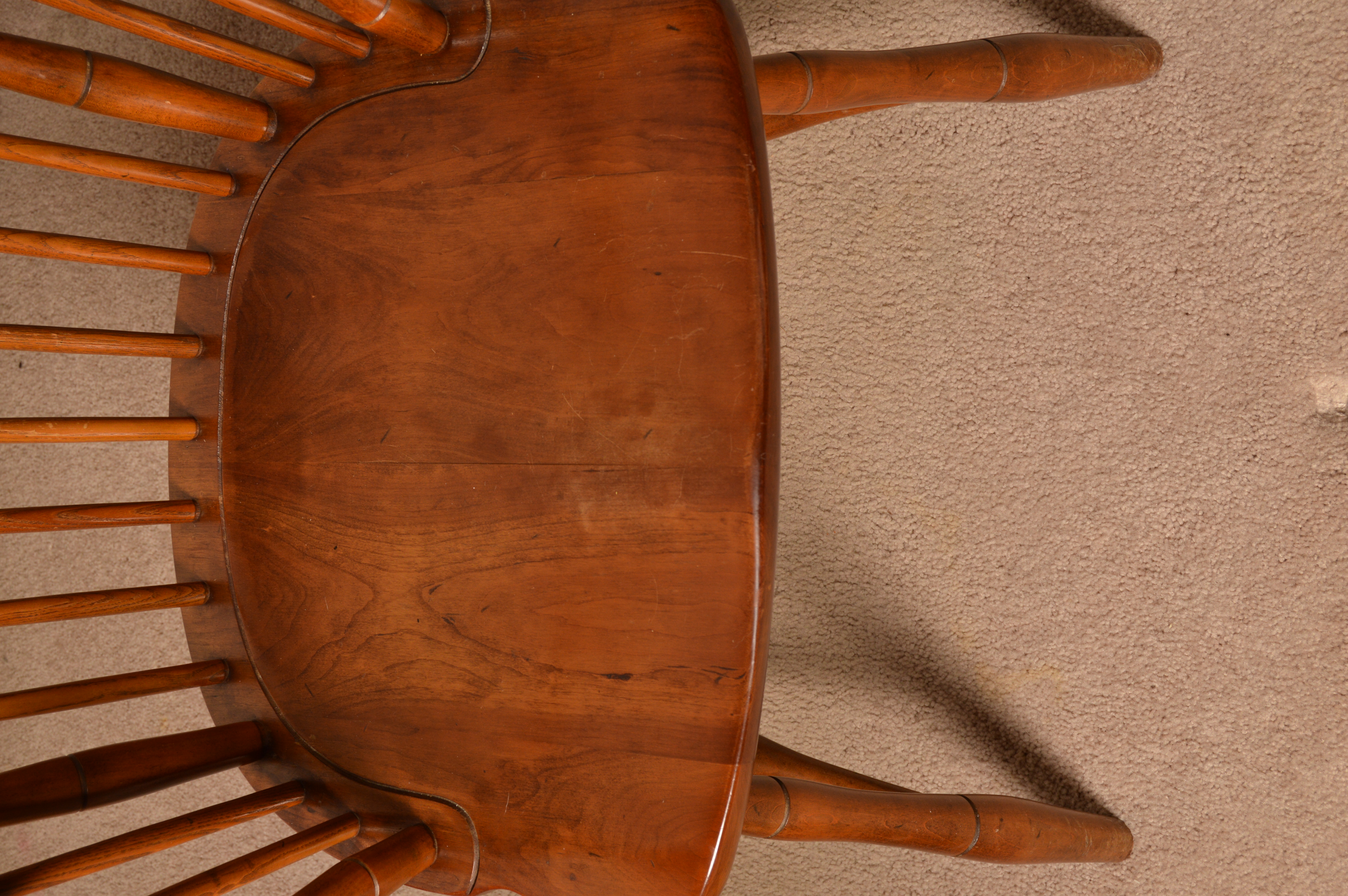 Stickley Colonial Style Maple Dining Table and Six Windsor Chairs EBTH