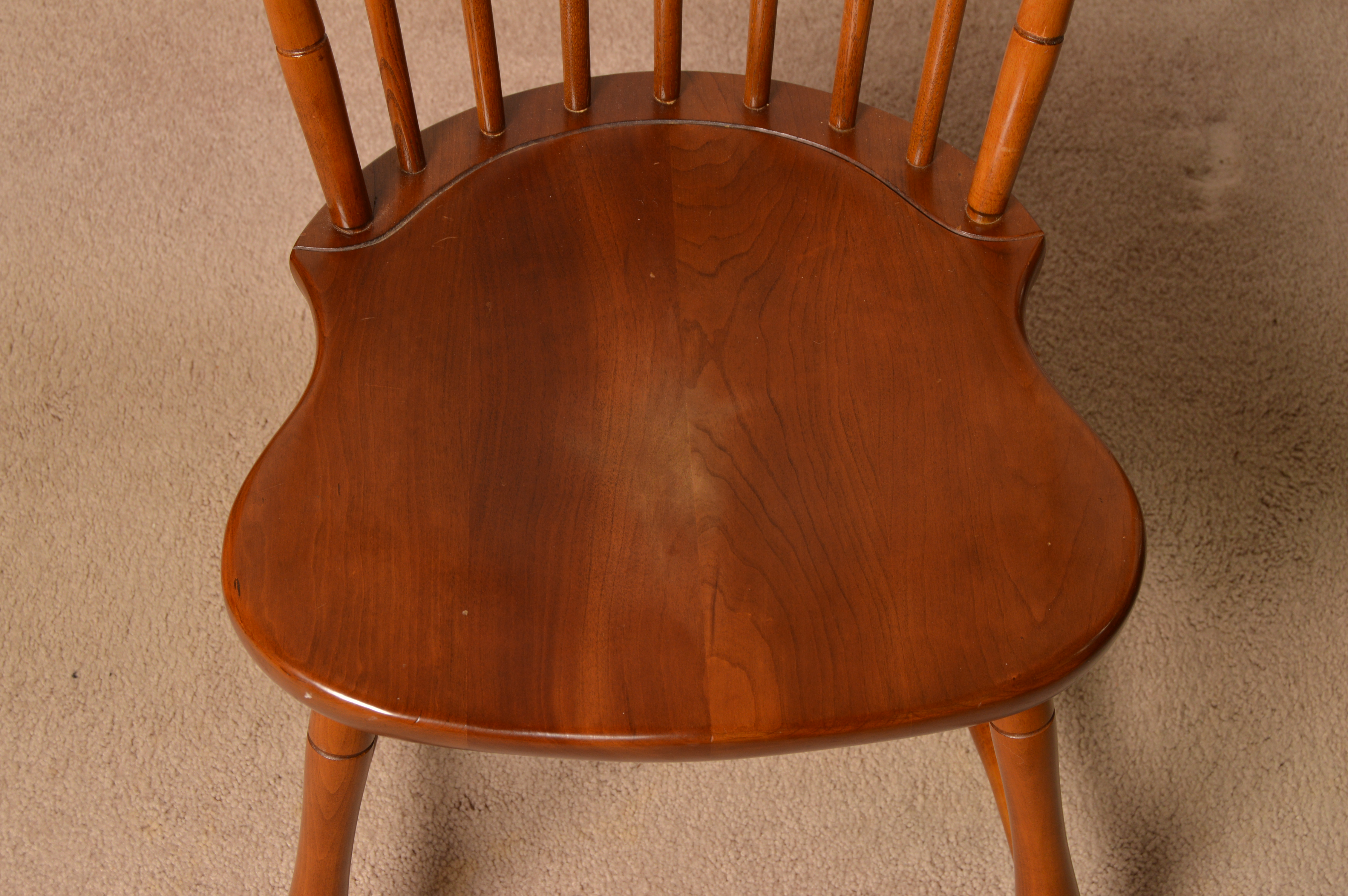 Stickley Colonial Style Maple Dining Table and Six Windsor Chairs EBTH