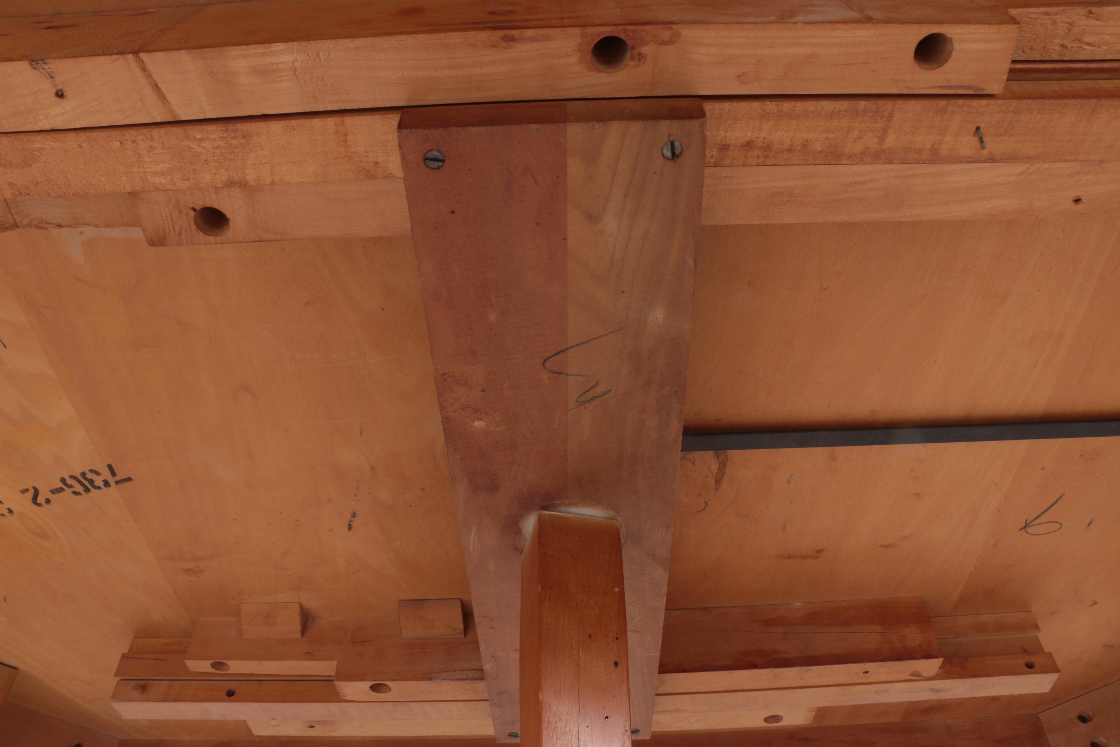 Vintage Birch Veneer Dining Table EBTH