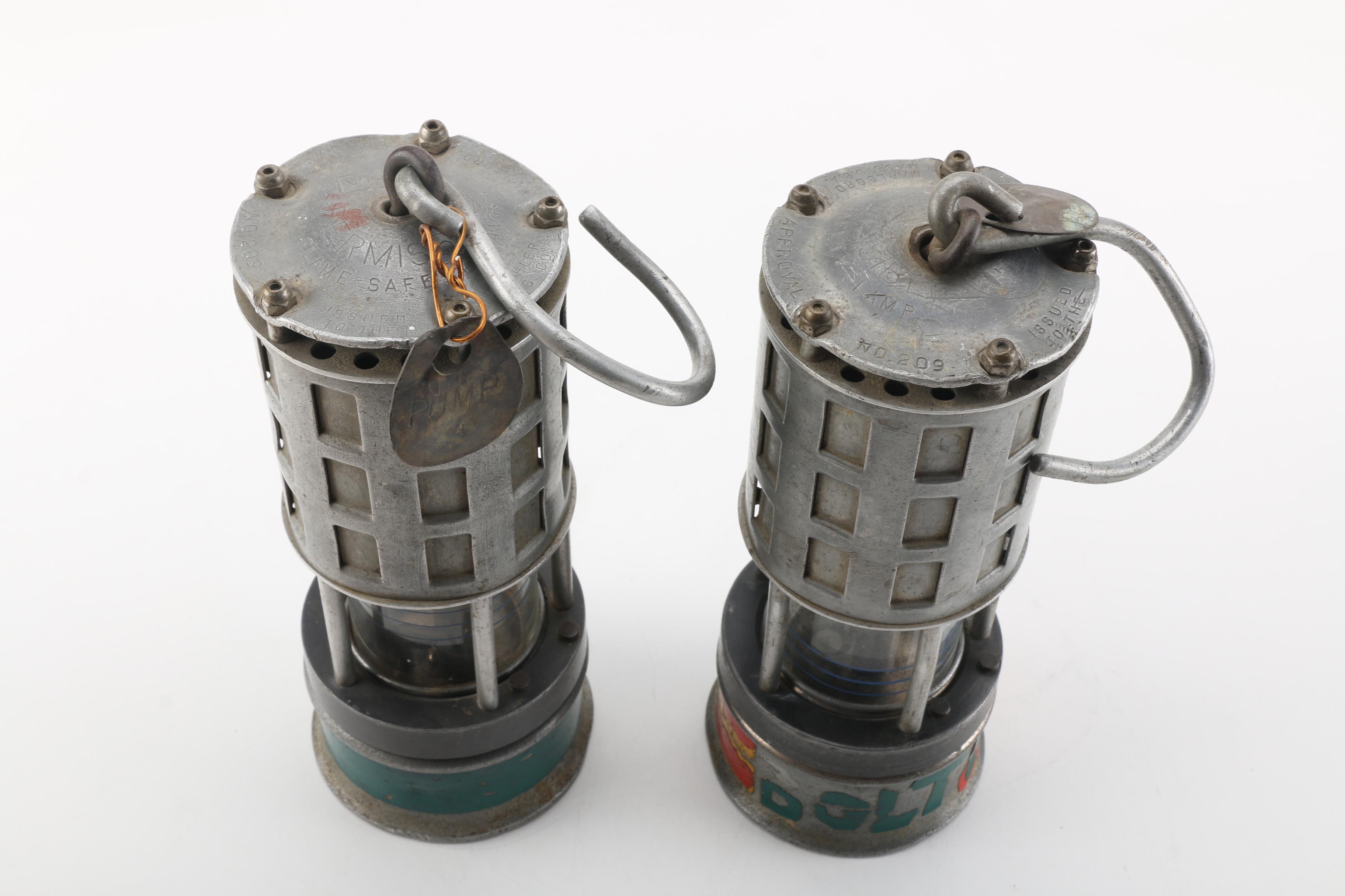 Vintage Koehler Coal Mining Safety Lamps EBTH