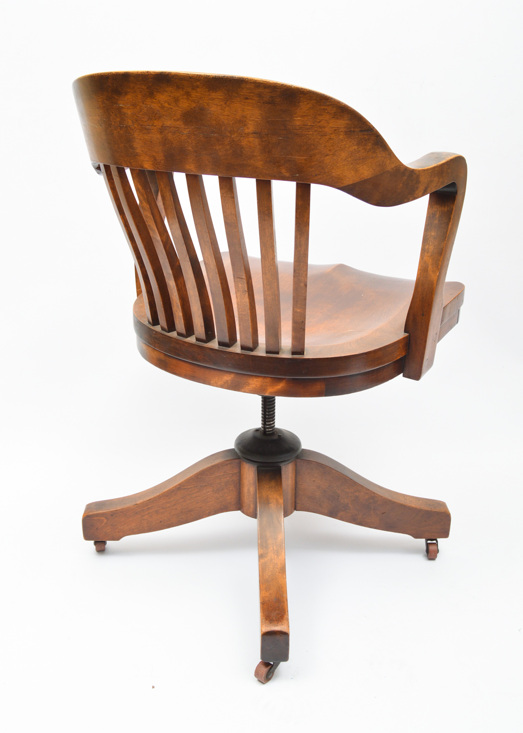 Vintage Wooden Desk Chair by Johnson Chair Company EBTH