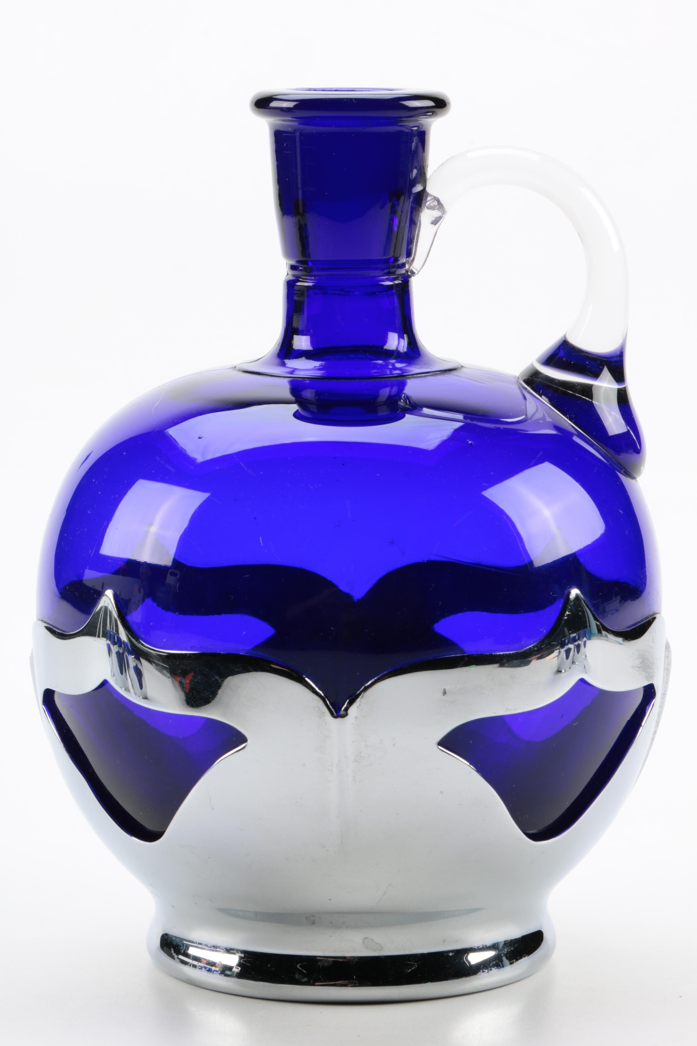 Farber Bros. and Cambridge Glass Cobalt Blue Decanter Set EBTH