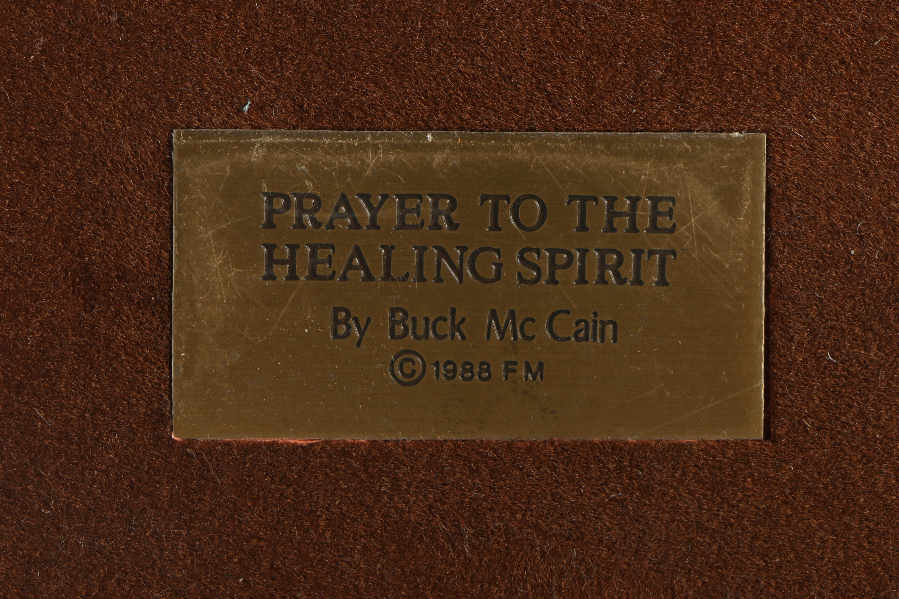 Bronze Sculpture after Buck McCain's "Prayer to the Healing Spirit" EBTH