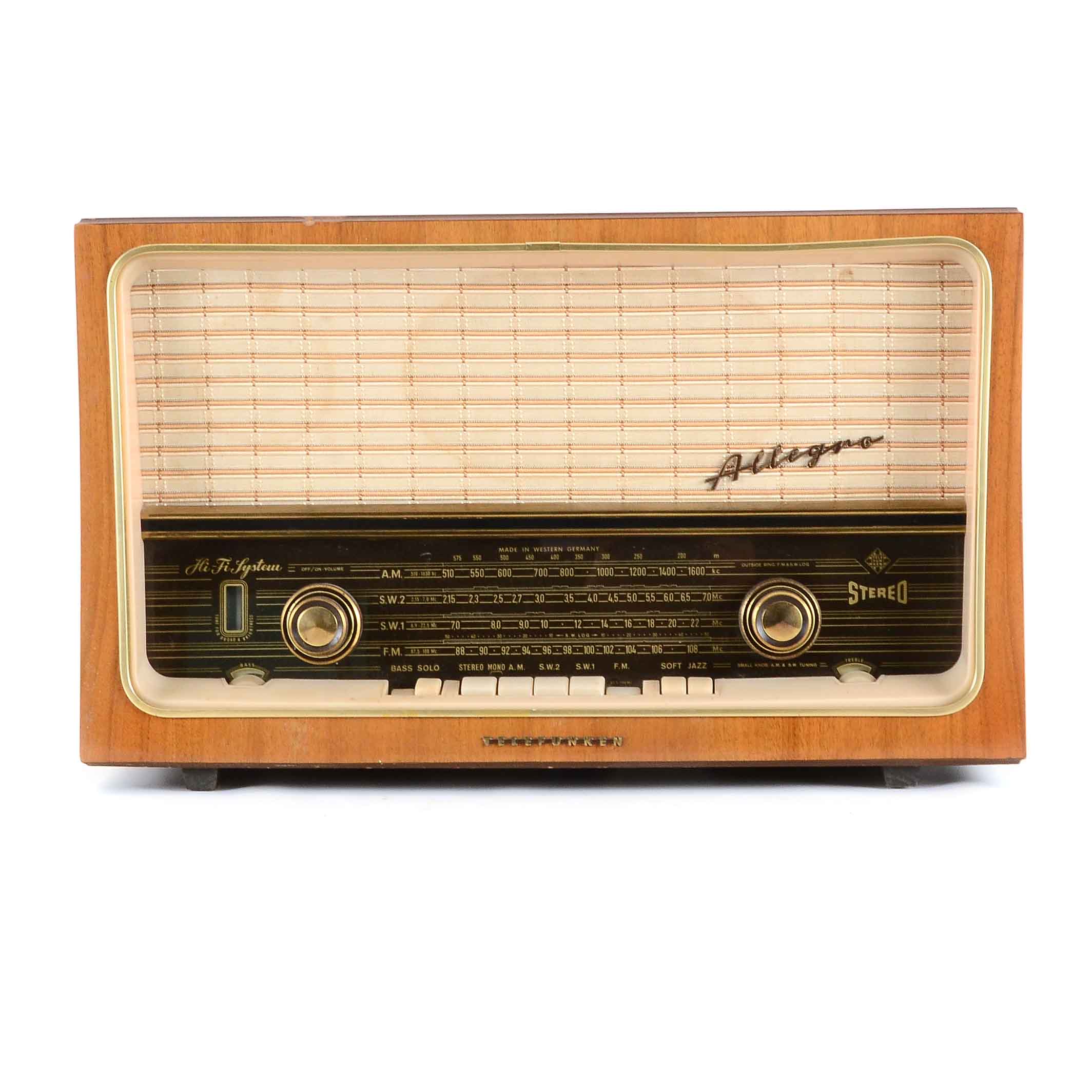 Vintage Telefunken "Allegro" 5083W HiFi Tube Radio EBTH