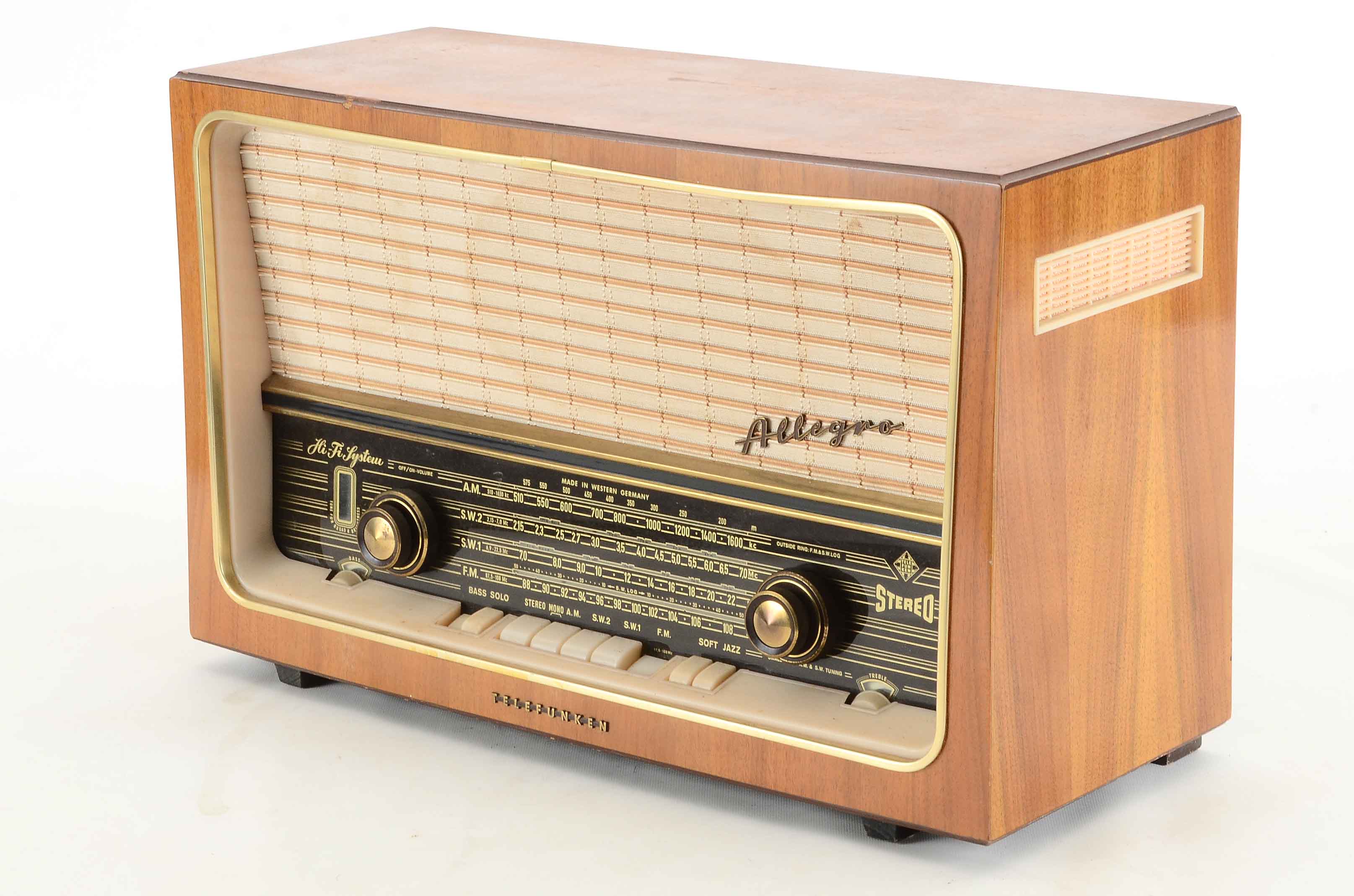 Vintage Telefunken "Allegro" 5083W HiFi Tube Radio EBTH