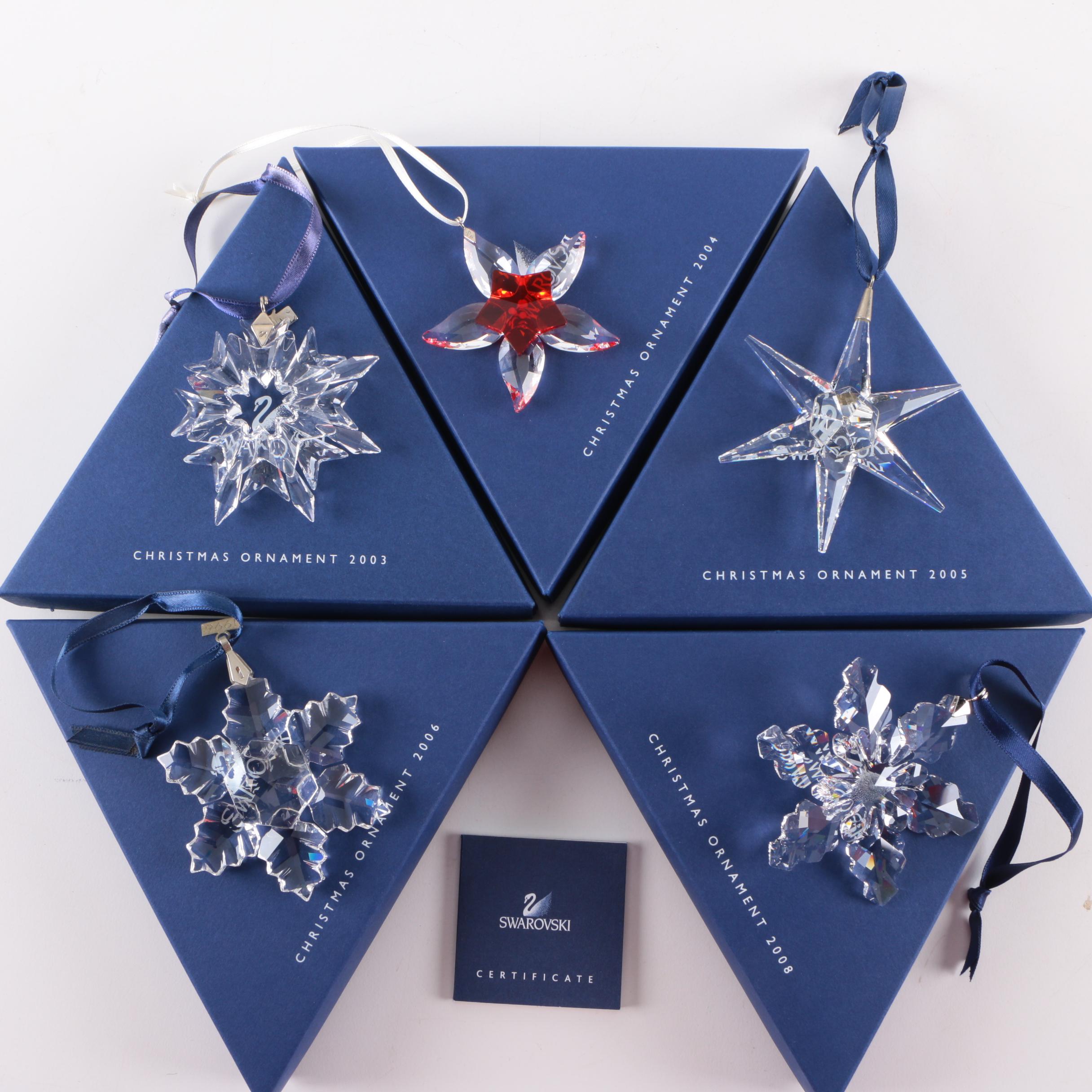 Swarovski Crystal Collectible Snowflake Ornaments | EBTH