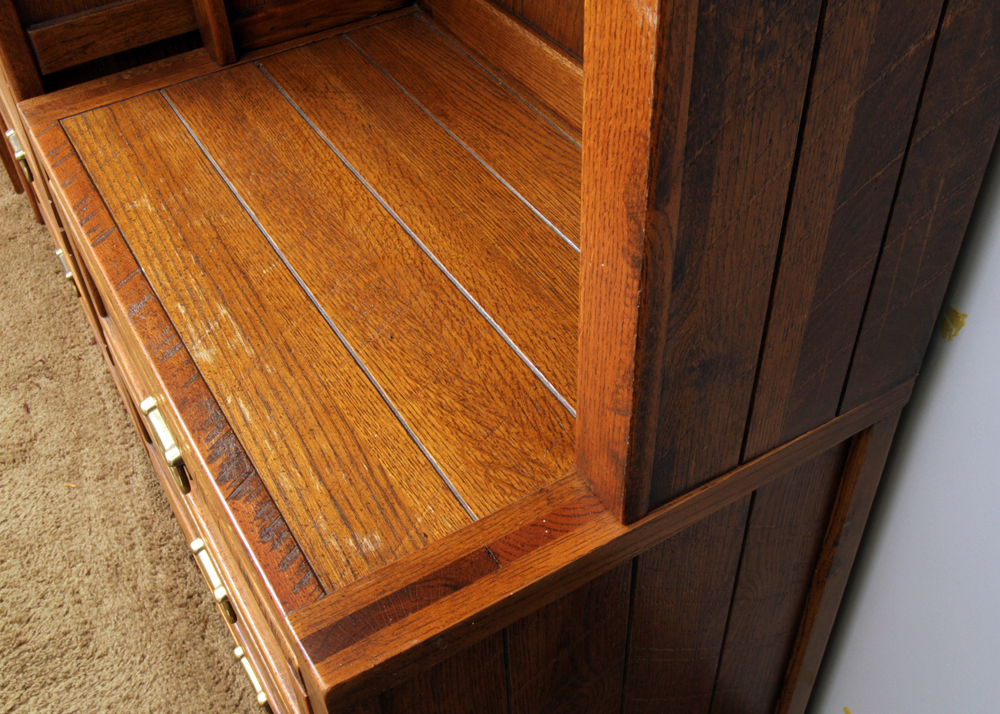 Circa 1980s "Windjammer" Oak Chest with Hutch by YoungHinkle EBTH