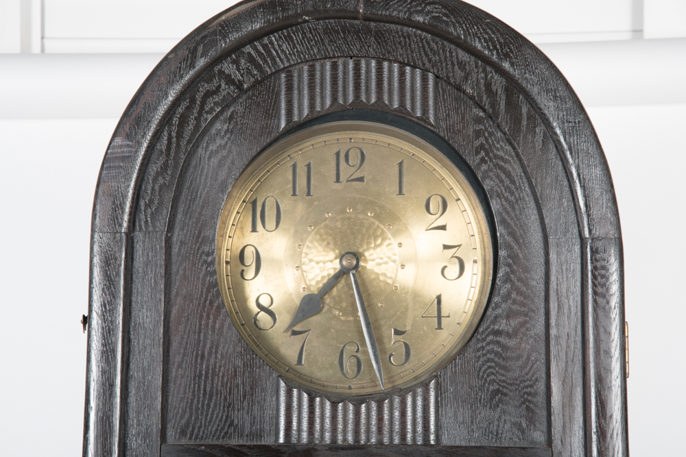 Antique German Round Top Kobold Grandfather Clock EBTH