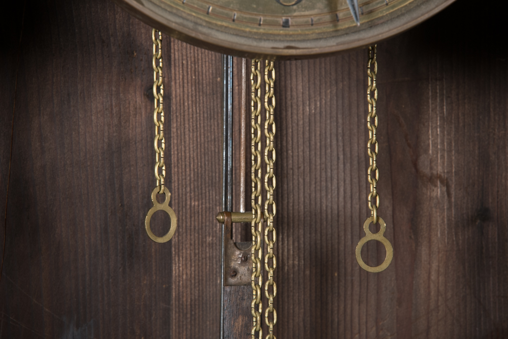 Antique German Round Top Kobold Grandfather Clock EBTH