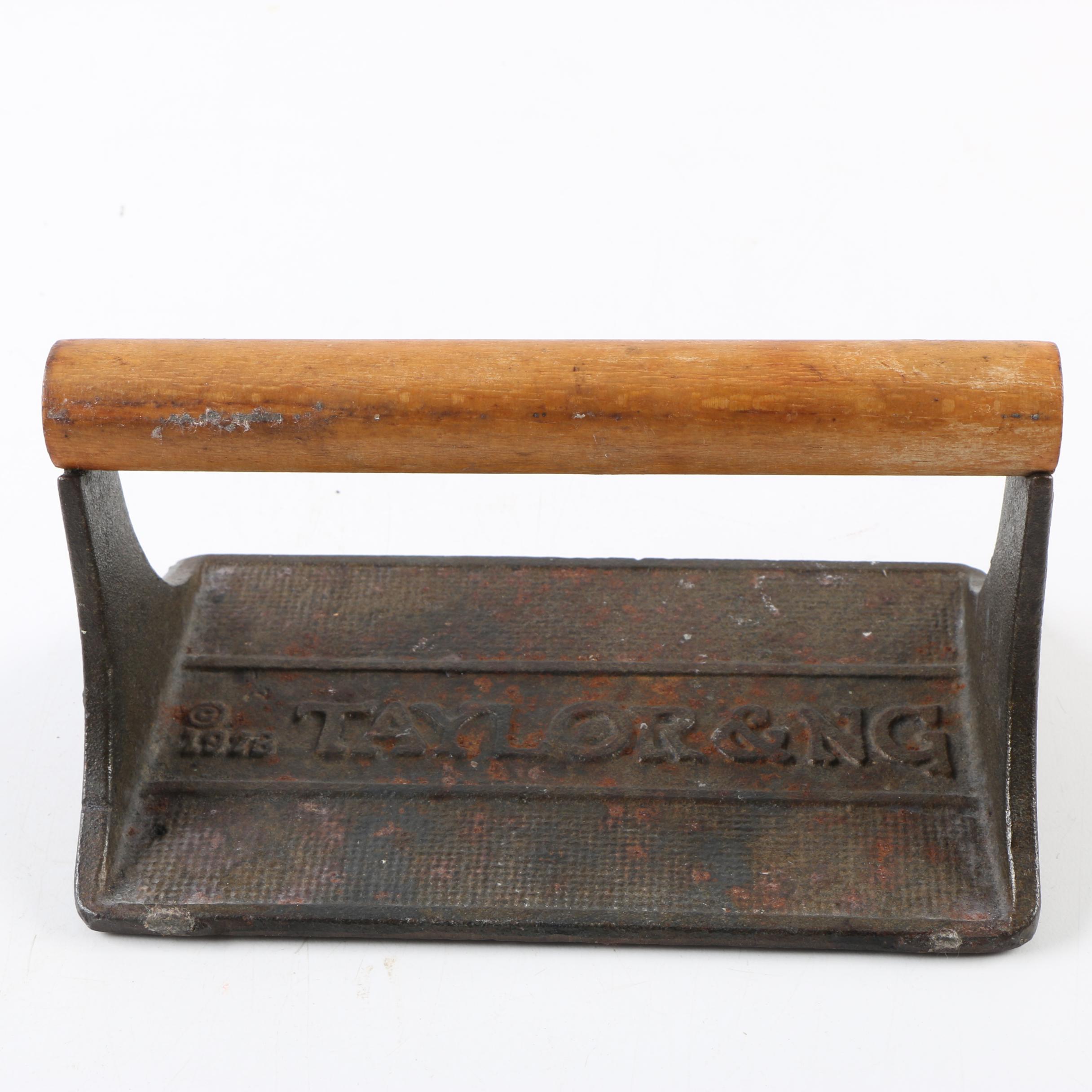 Vintage Taylor & NG Cast Iron Bacon Press EBTH