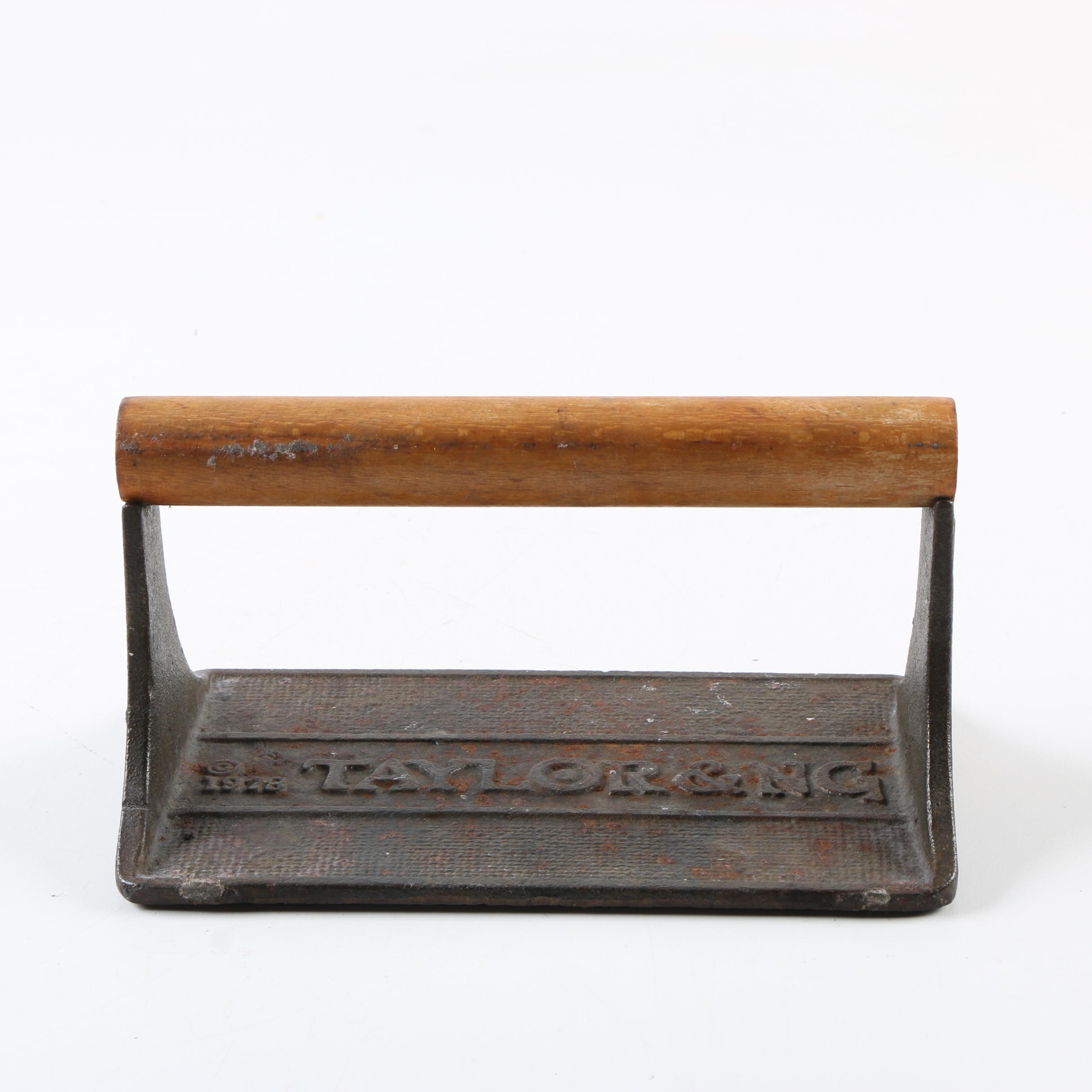 Vintage Taylor & NG Cast Iron Bacon Press EBTH