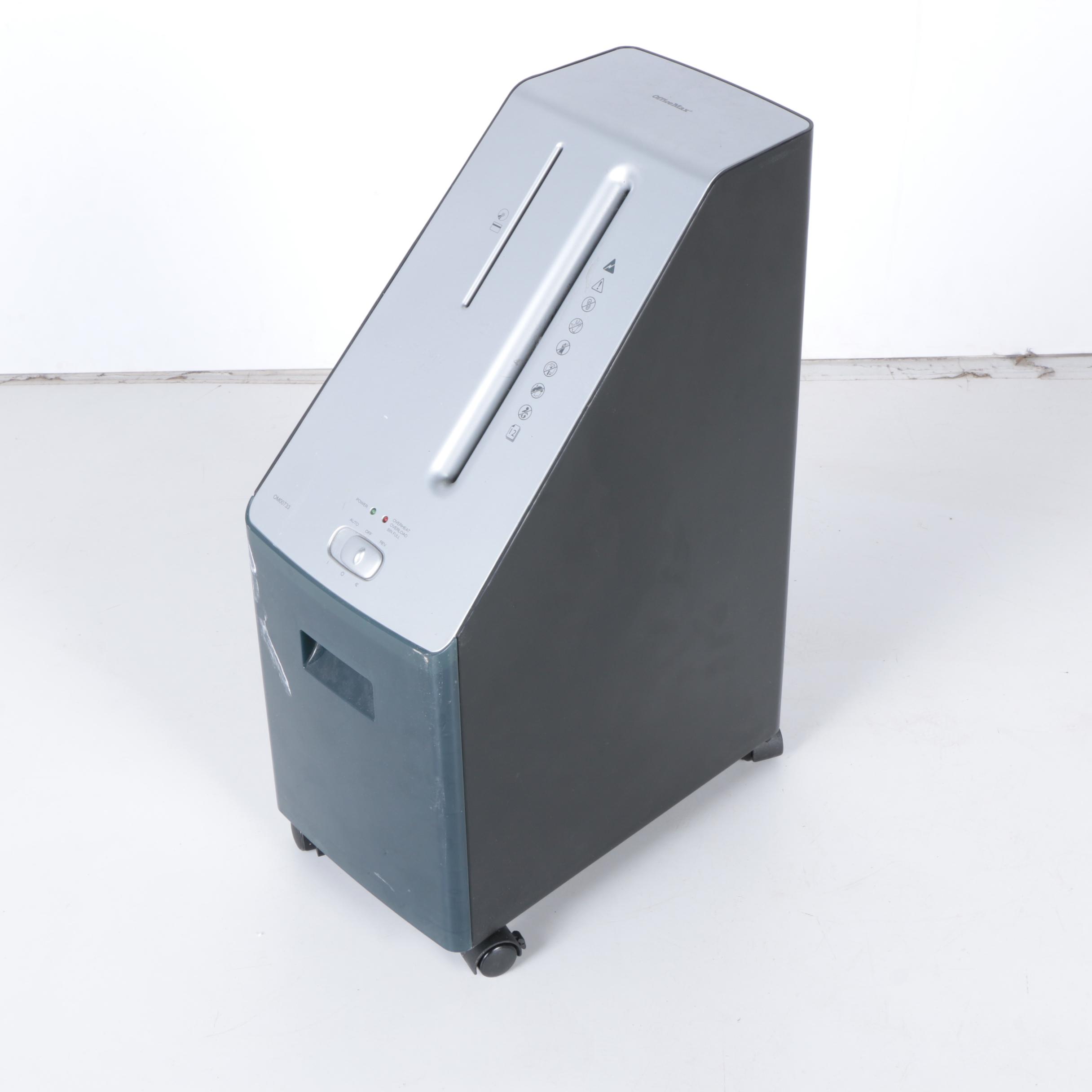 Office Max OM00733 Crosscut Paper Shredder EBTH