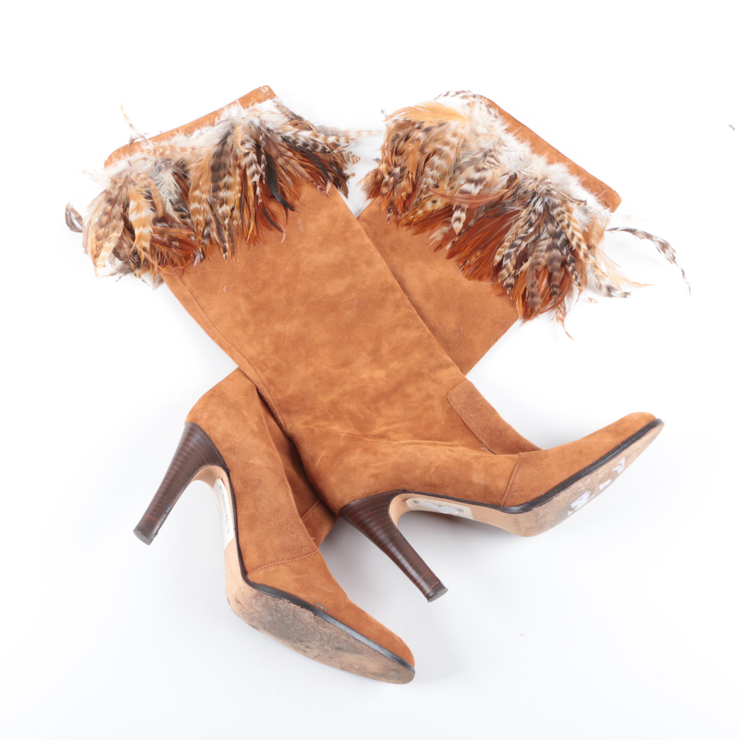 michael kors feather boots