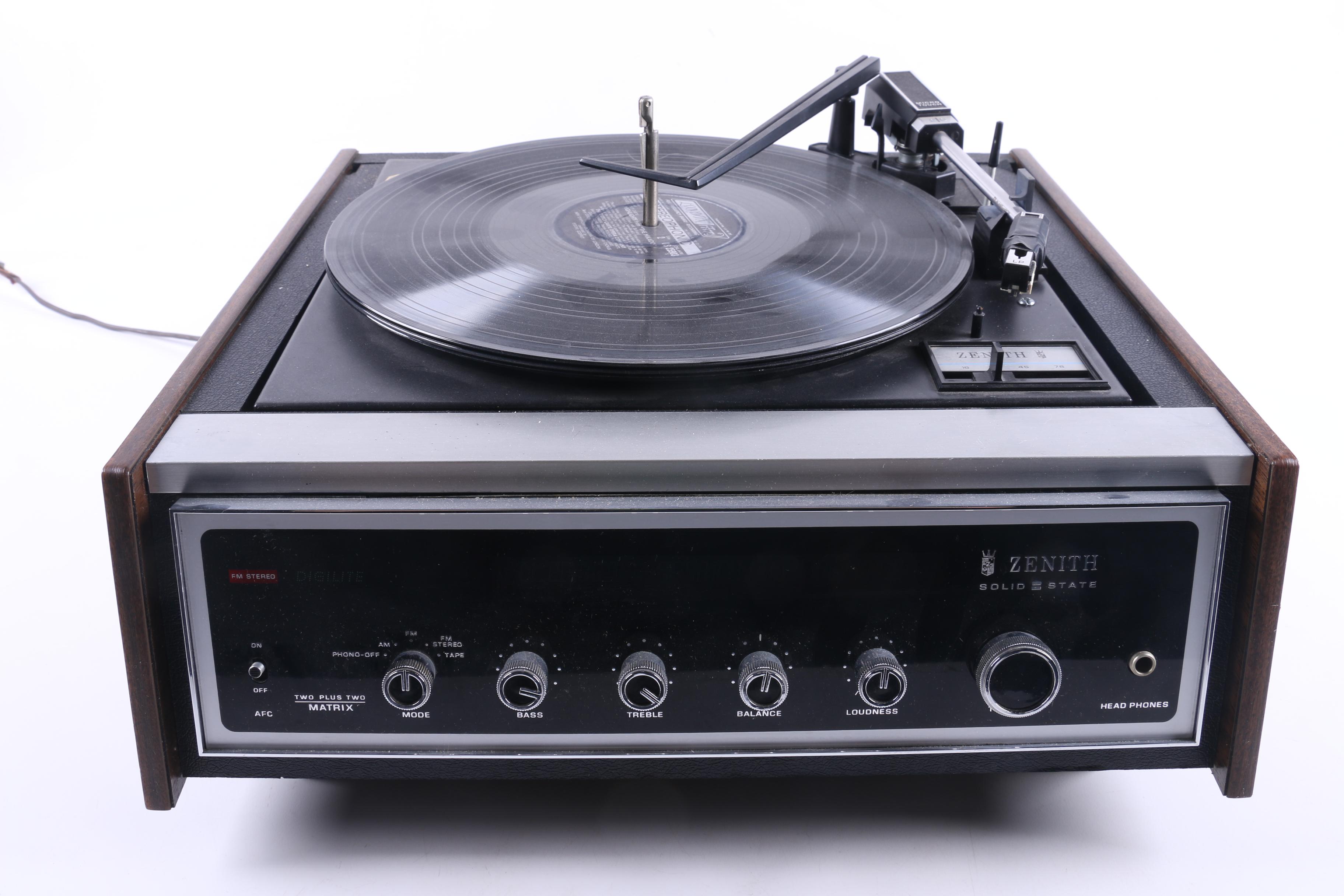 Zenith Solid State FM Stereo Record Player EBTH