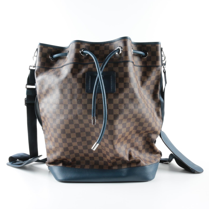 Louis Vuitton Damier Ebene Sac Marin Blue Backpack | EBTH