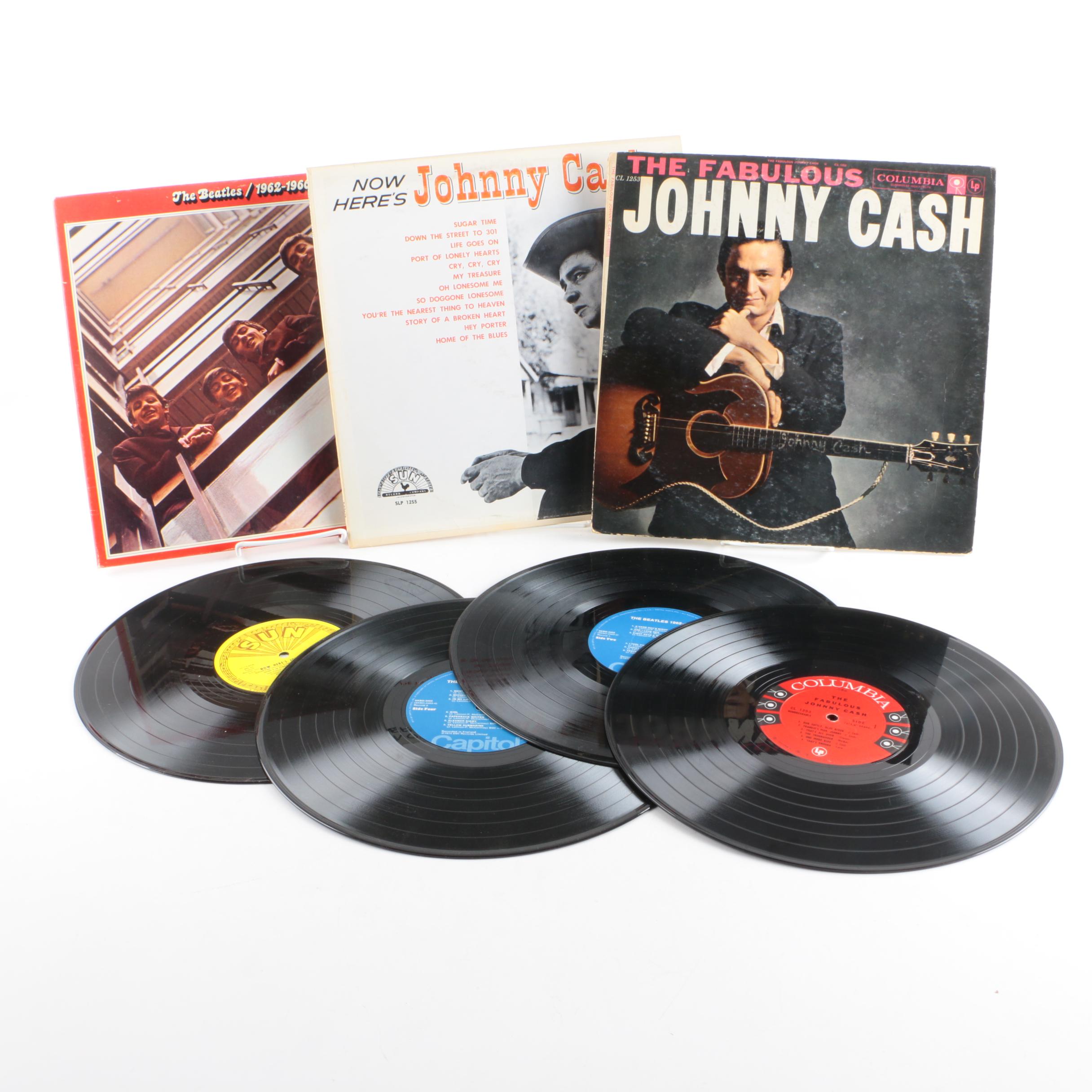 Beatles 1962 1966 Now Here S Johnny Cash And Fabulous Johnny Cash Records Ebth everything but the house