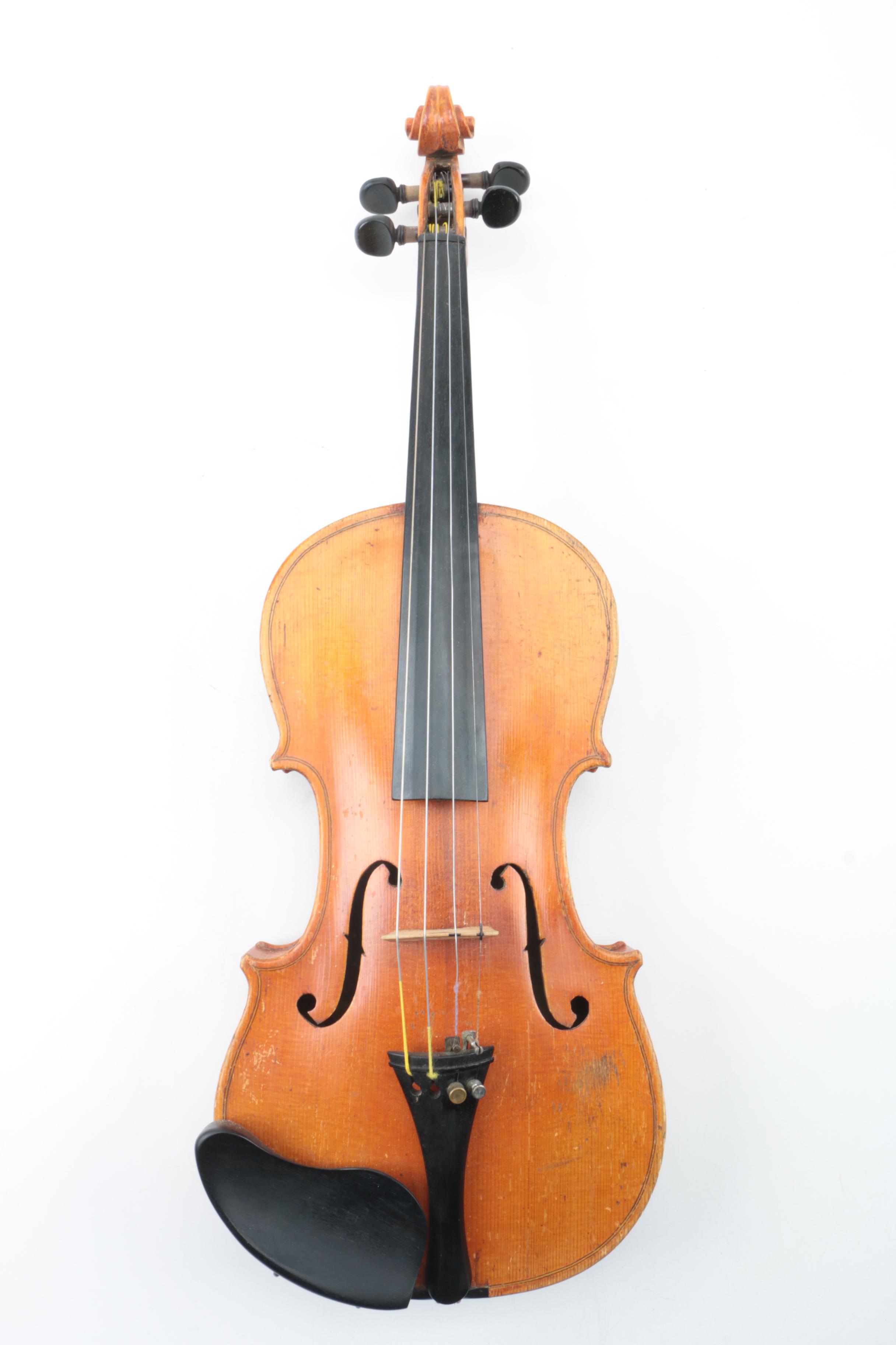 Vintage Francesco Ruggieri Reproduction Violin With Two Bows and Case ...