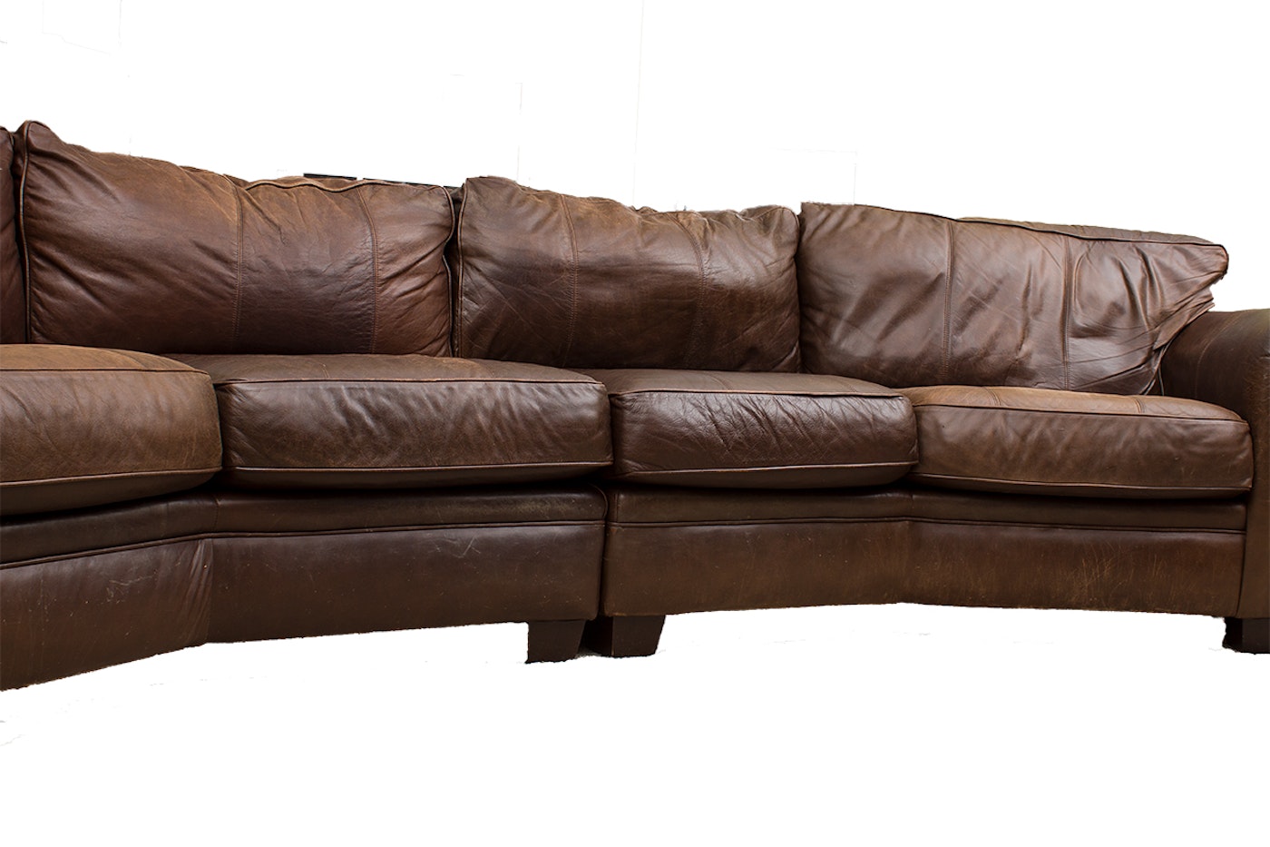 bernhardt van gogh leather sectional sofa