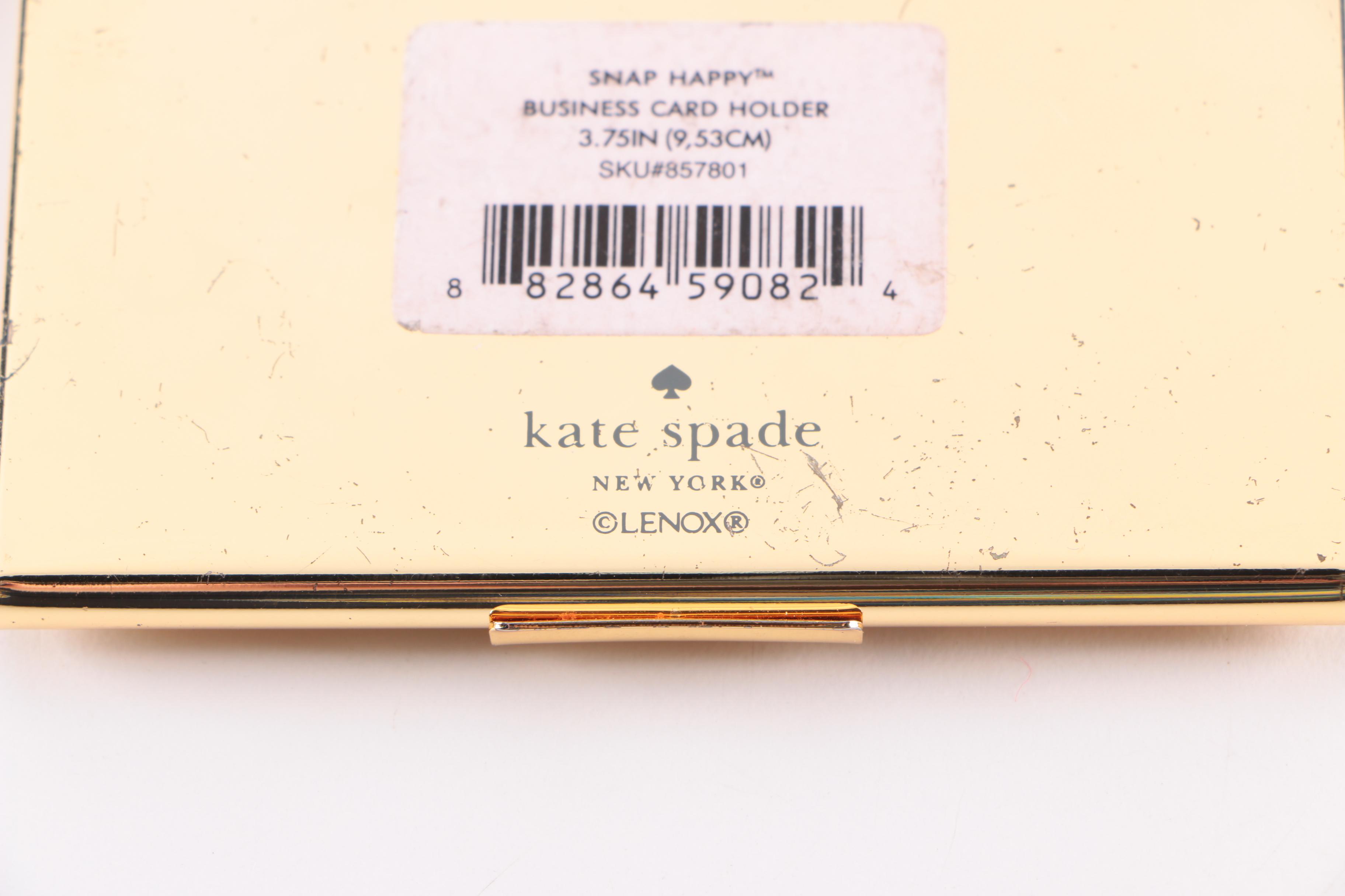 Kate Spade Snap Happy Business Card Holder by Lenox EBTH