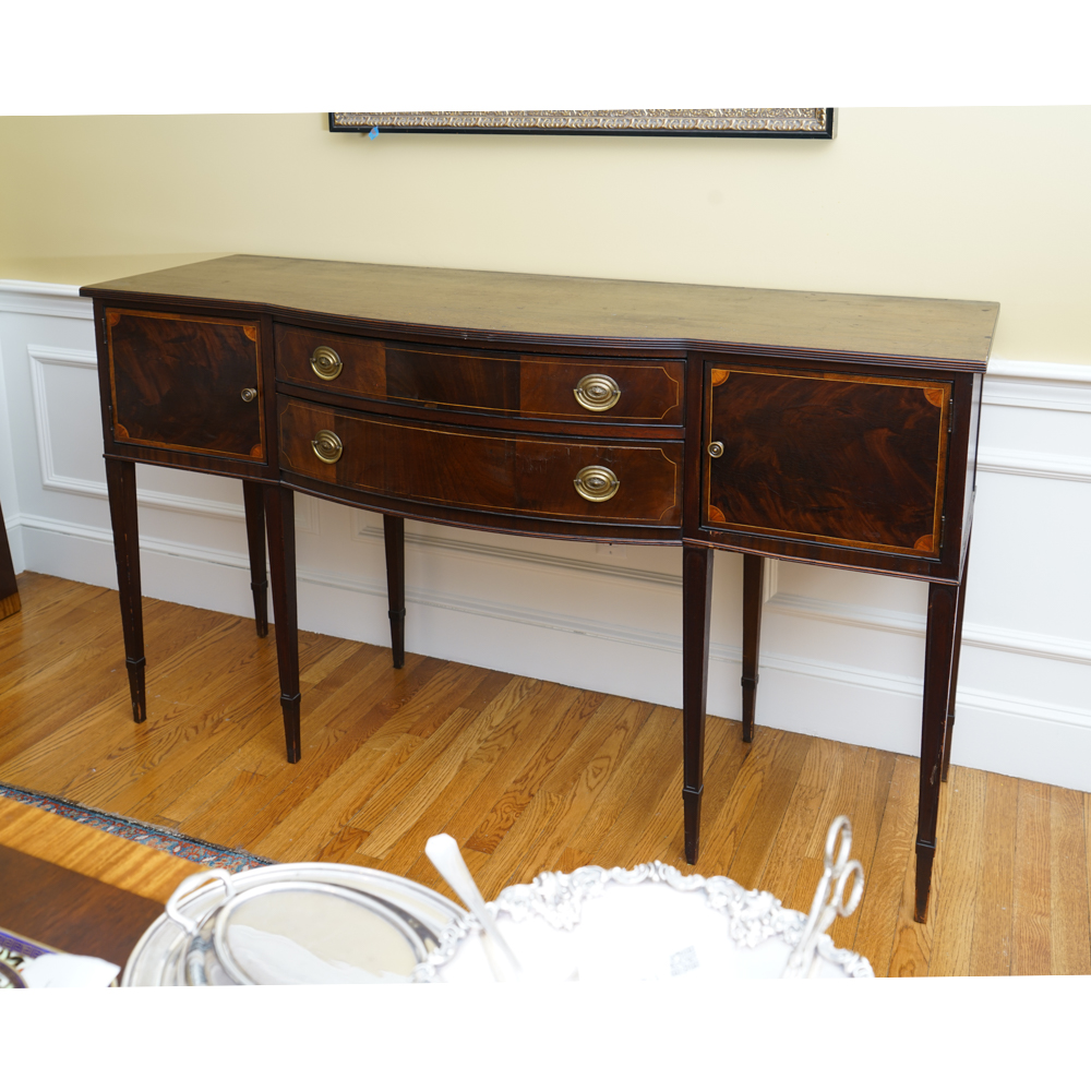 Circa 1930s Hepplewhite Style Mahogany Sideboard by Flint & Horner EBTH