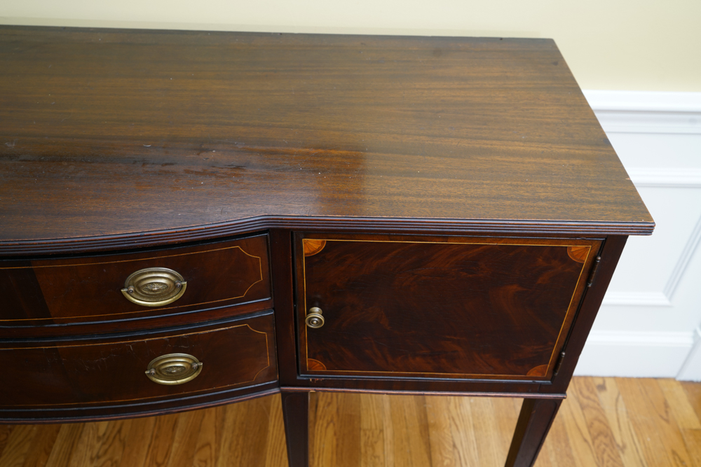 Circa 1930s Hepplewhite Style Mahogany Sideboard by Flint & Horner EBTH