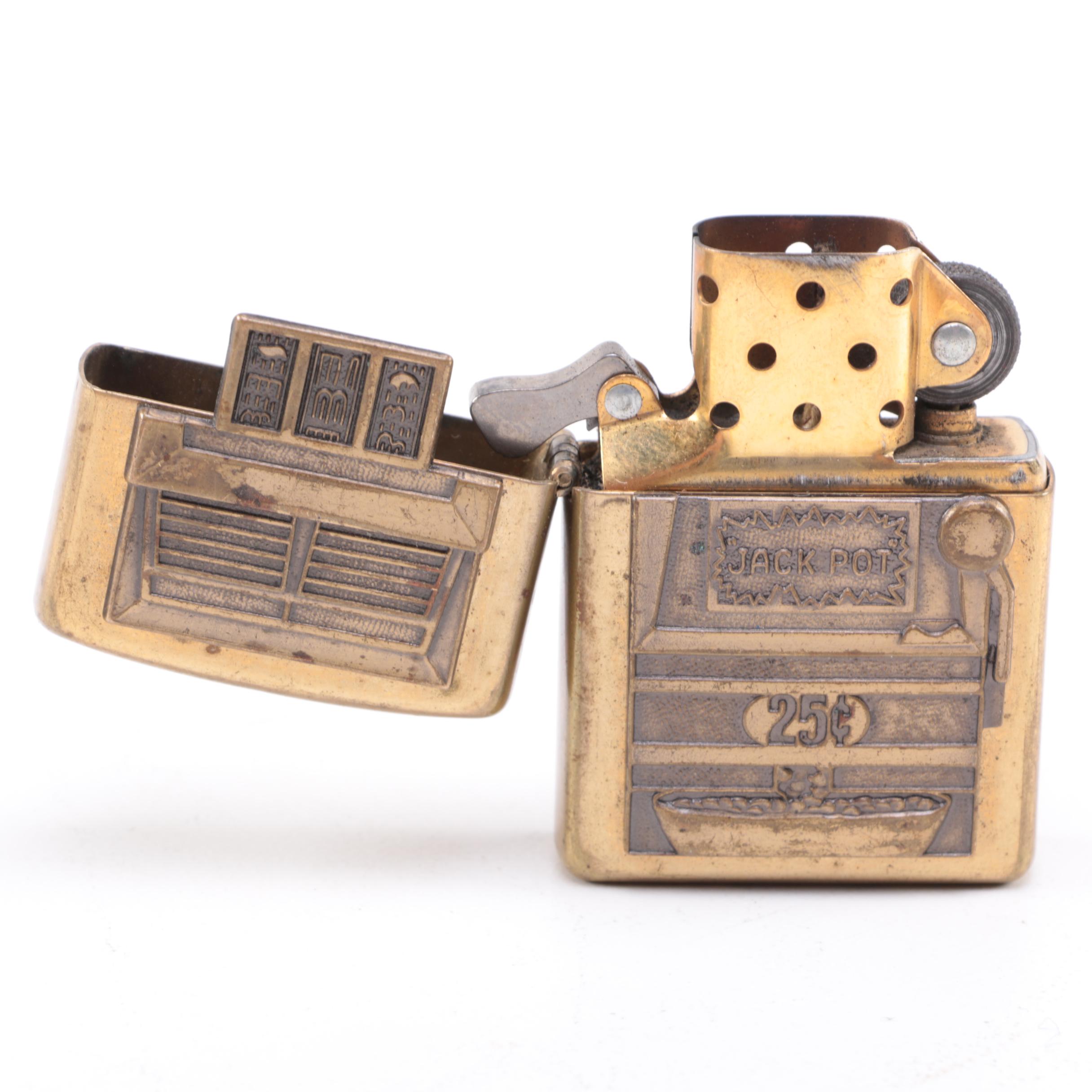 Clip Point Folding Knife and Flip Lighters EBTH