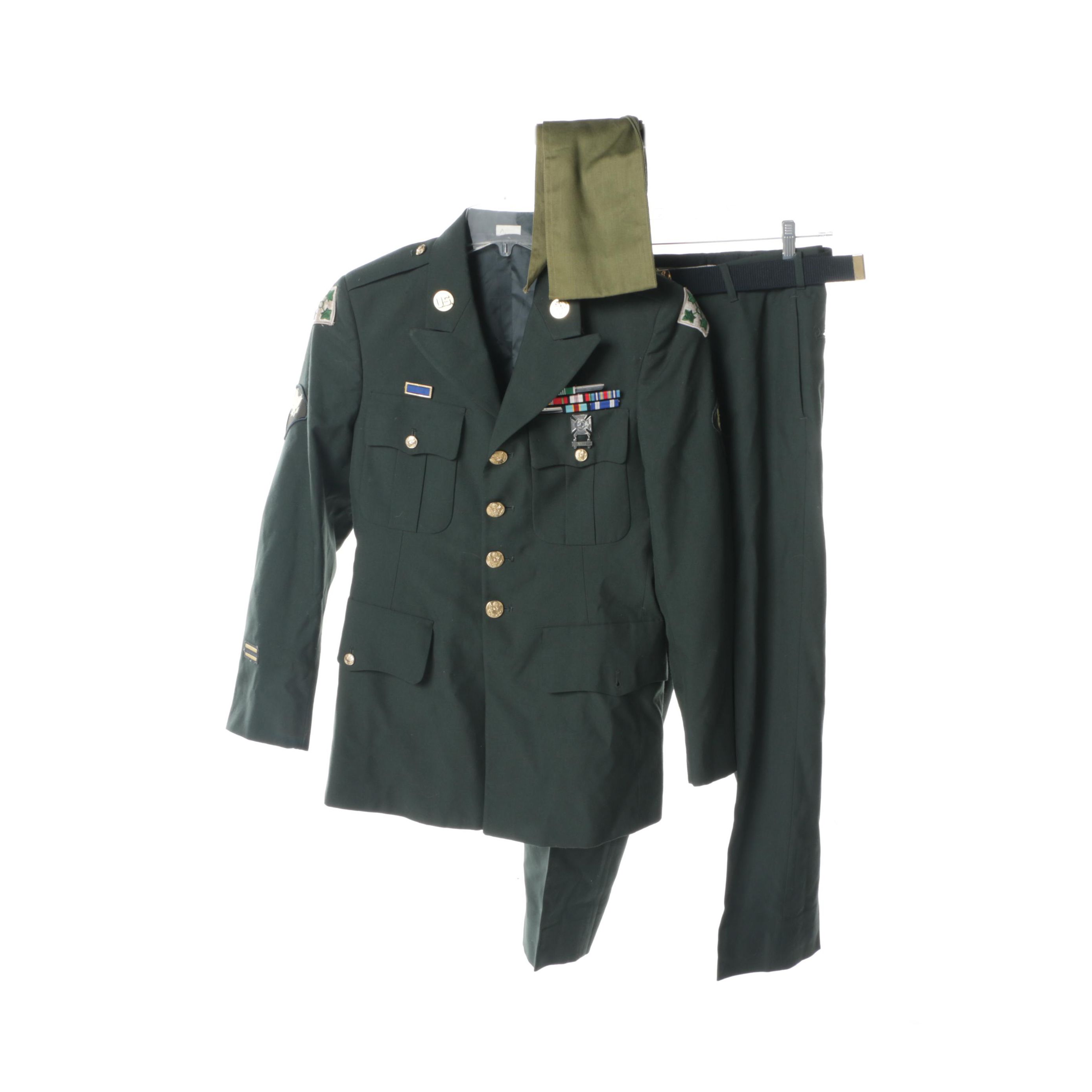 U.S. Army Green Dress Uniform with Sash EBTH