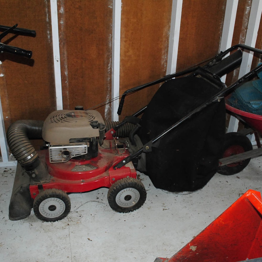 Craftsman 6 0 Hp Walk Behind 4 In 1 Yard Vacuum Ebth Craftsman 6 0 Hp Walk Behind 4 In 1 Yard Vacuum