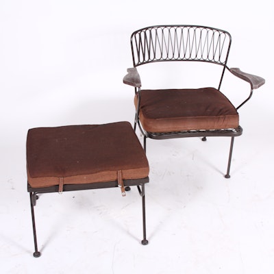 Maurizio Tempestini for John Salterini "Ribbon" Armchair and Ottoman Maurizio Tempestini for John Salterini "Ribbon" Armchair and Ottoman