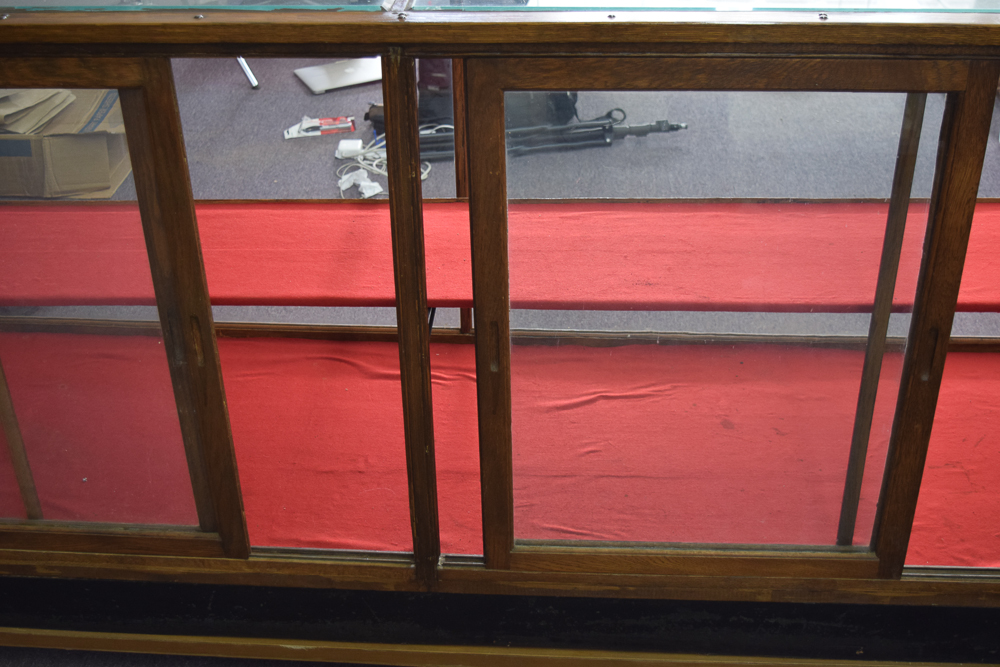 Oak Framed Retail Display Case EBTH