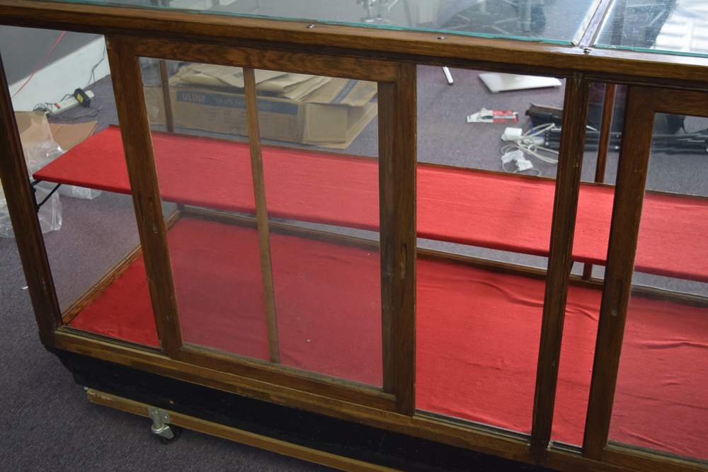 Oak Framed Retail Display Case EBTH