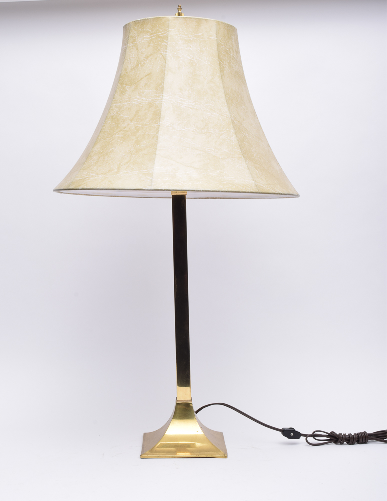 Brass Pedestal Table Lamps EBTH