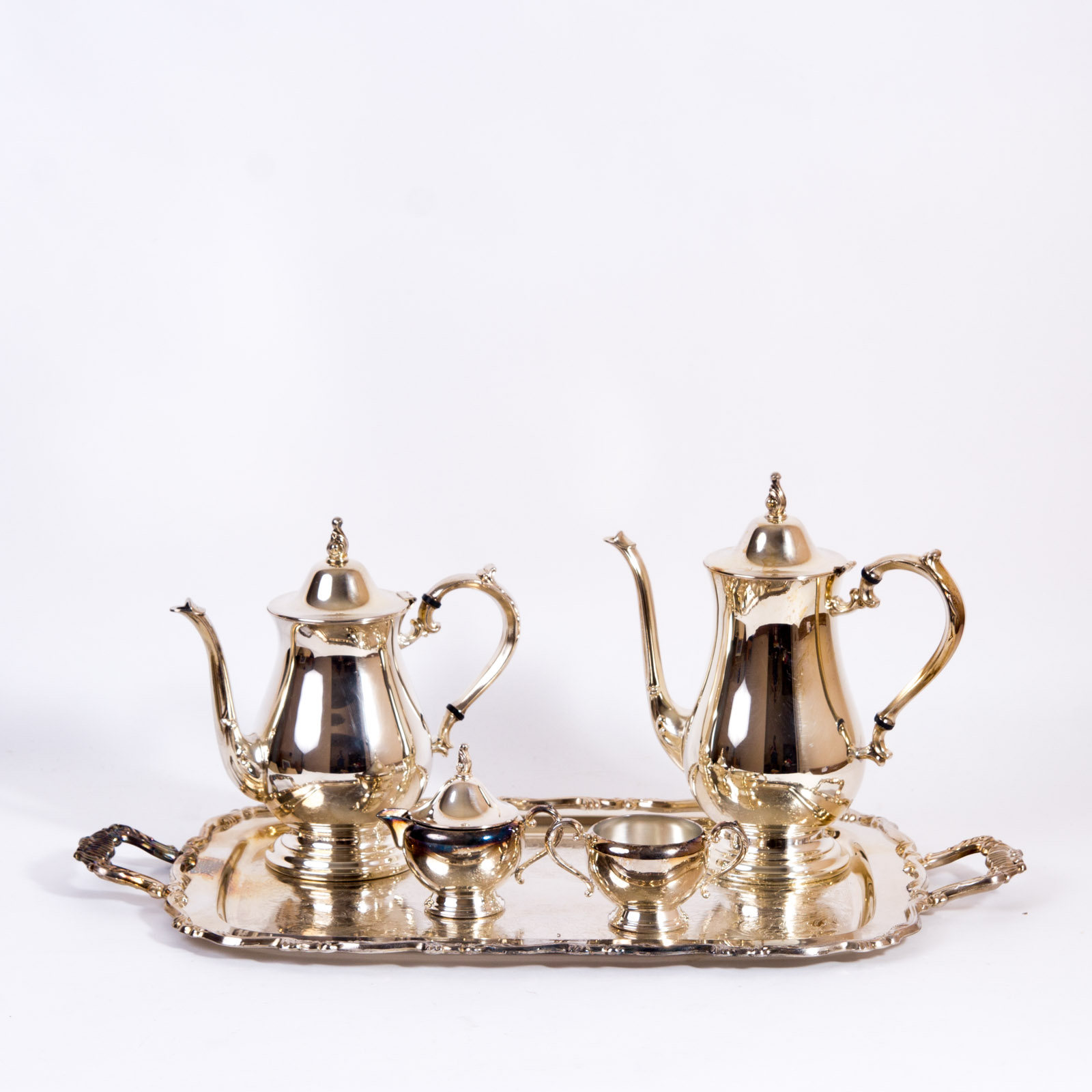 Vintage Oneida Silver Plated Tea Service Set EBTH