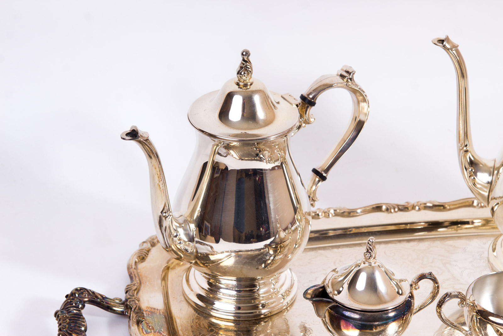 Vintage Oneida Silver Plated Tea Service Set EBTH